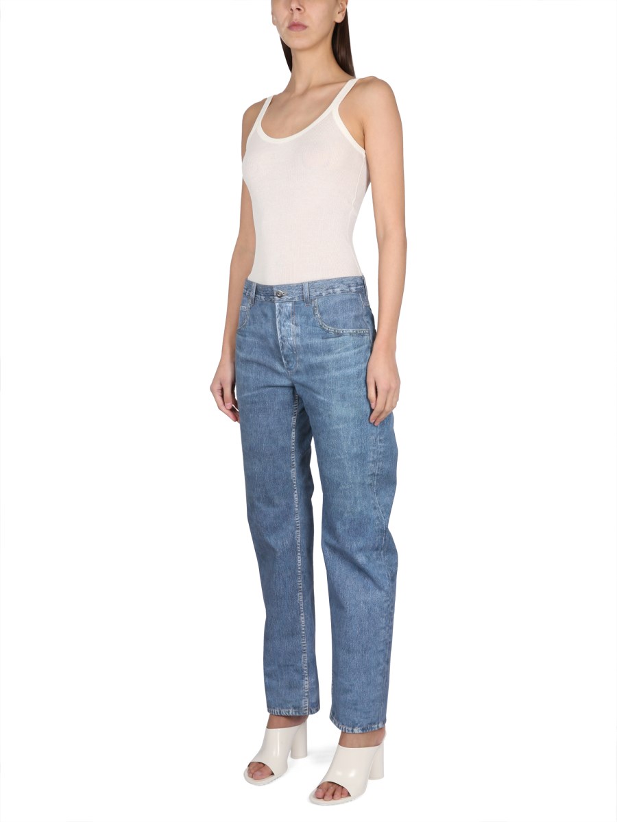 BOTTEGA VENETA TOP IN COTONE LEGGERO SLIM FIT