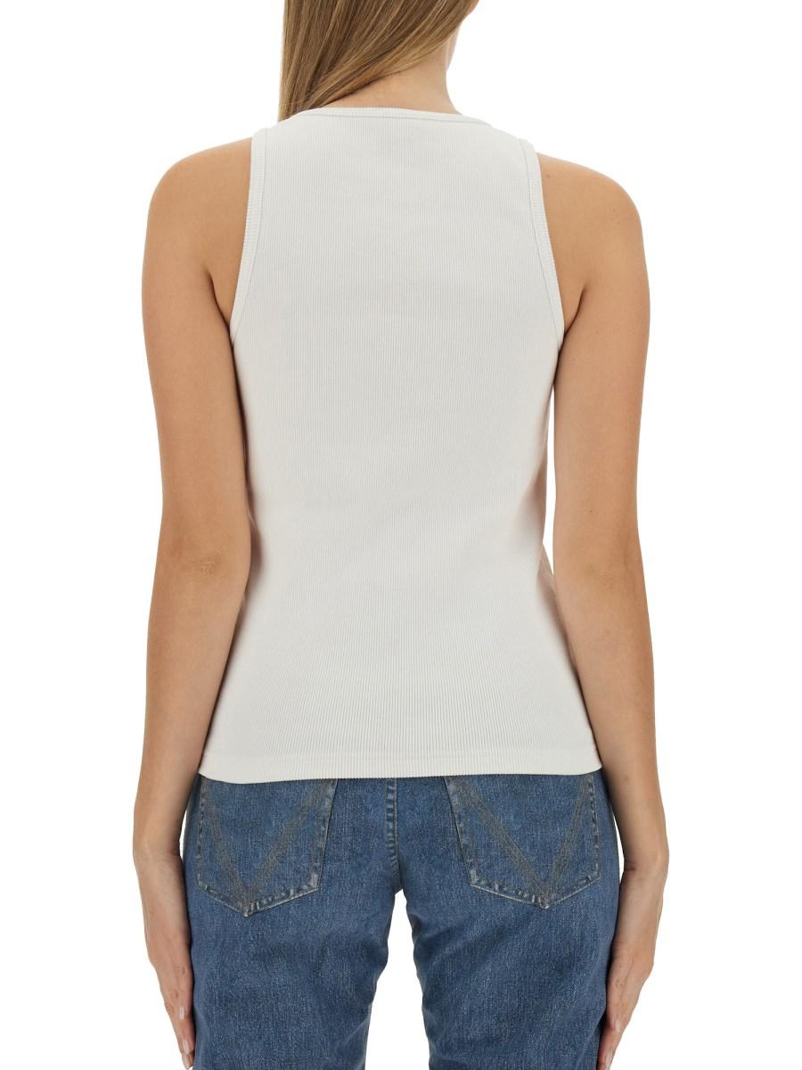 BOTTEGA VENETA TOP IN COTONE RICAMATO