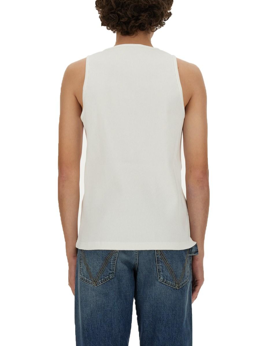 BOTTEGA VENETA TOP IN JERSEY DI COTONE A COSTE