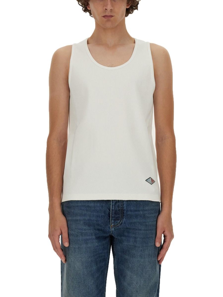 BOTTEGA VENETA TOP IN JERSEY DI COTONE A COSTE