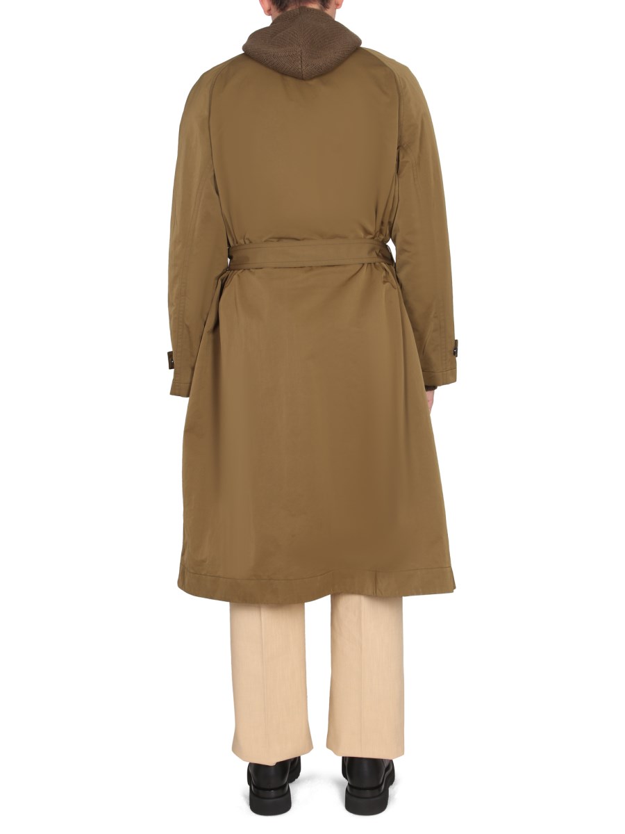 BOTTEGA VENETA TRENCH RIPIEGABILE IN NYLON TECNICO