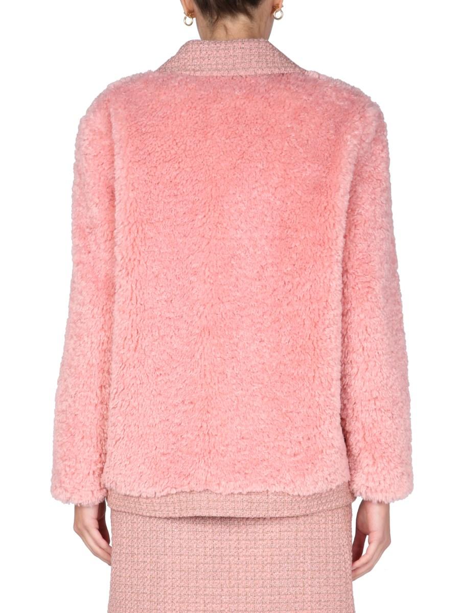 BOUTIQUE MOSCHINO GIACCA IN STUOIA E SHERLING