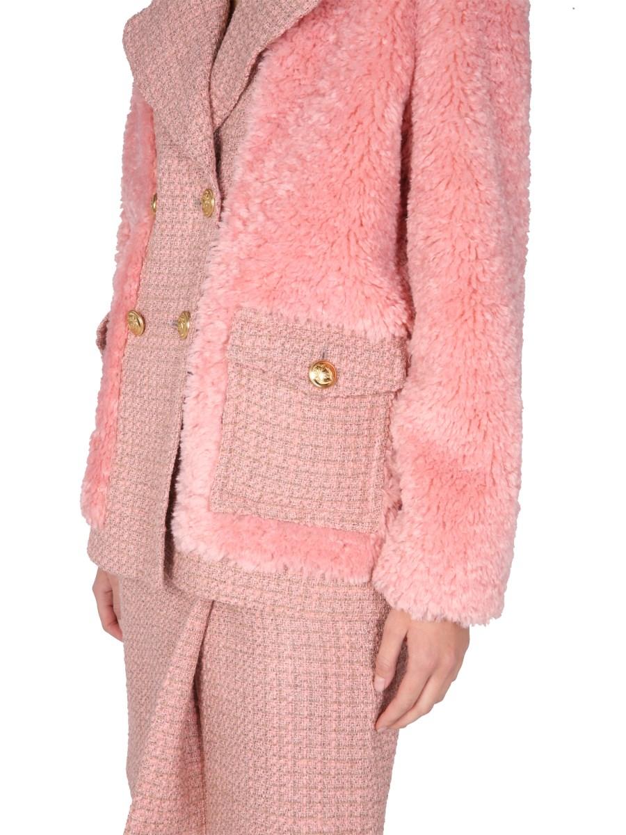 BOUTIQUE MOSCHINO GIACCA IN STUOIA E SHERLING