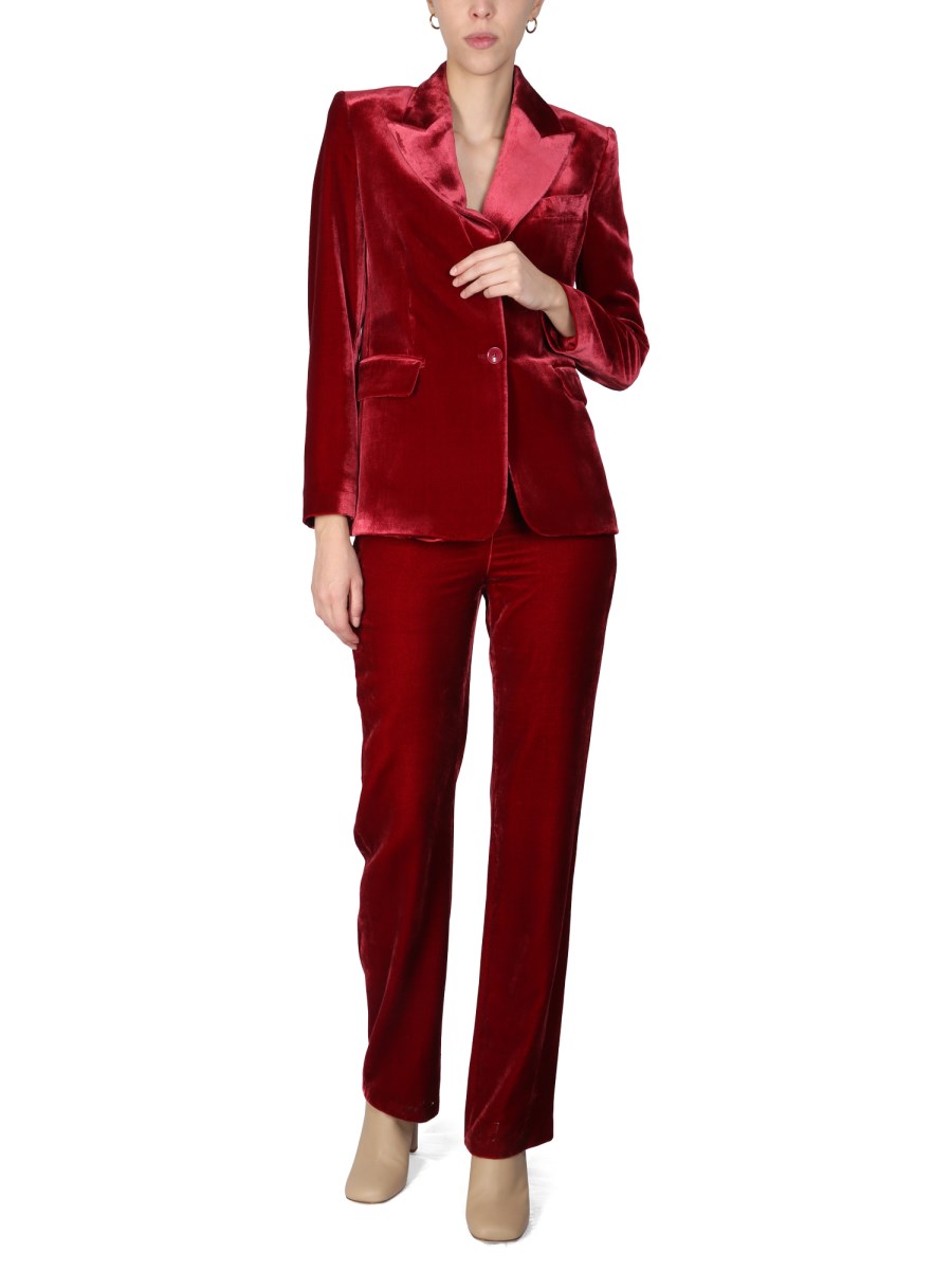 BOUTIQUE MOSCHINO GIACCA IN VELLUTO IN MISTO SETA