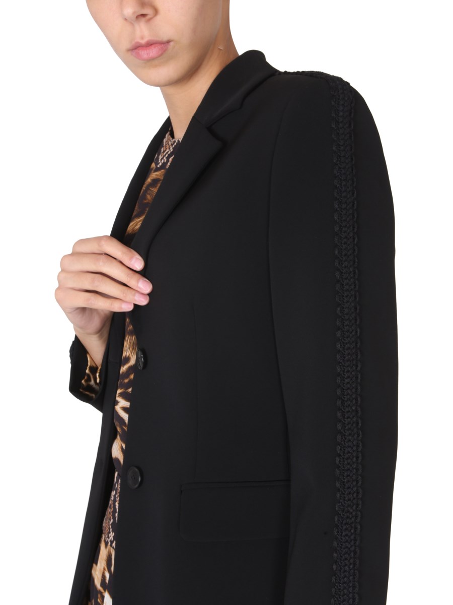 BOUTIQUE MOSCHINO GIACCA MONOPETTO CON RICAMO