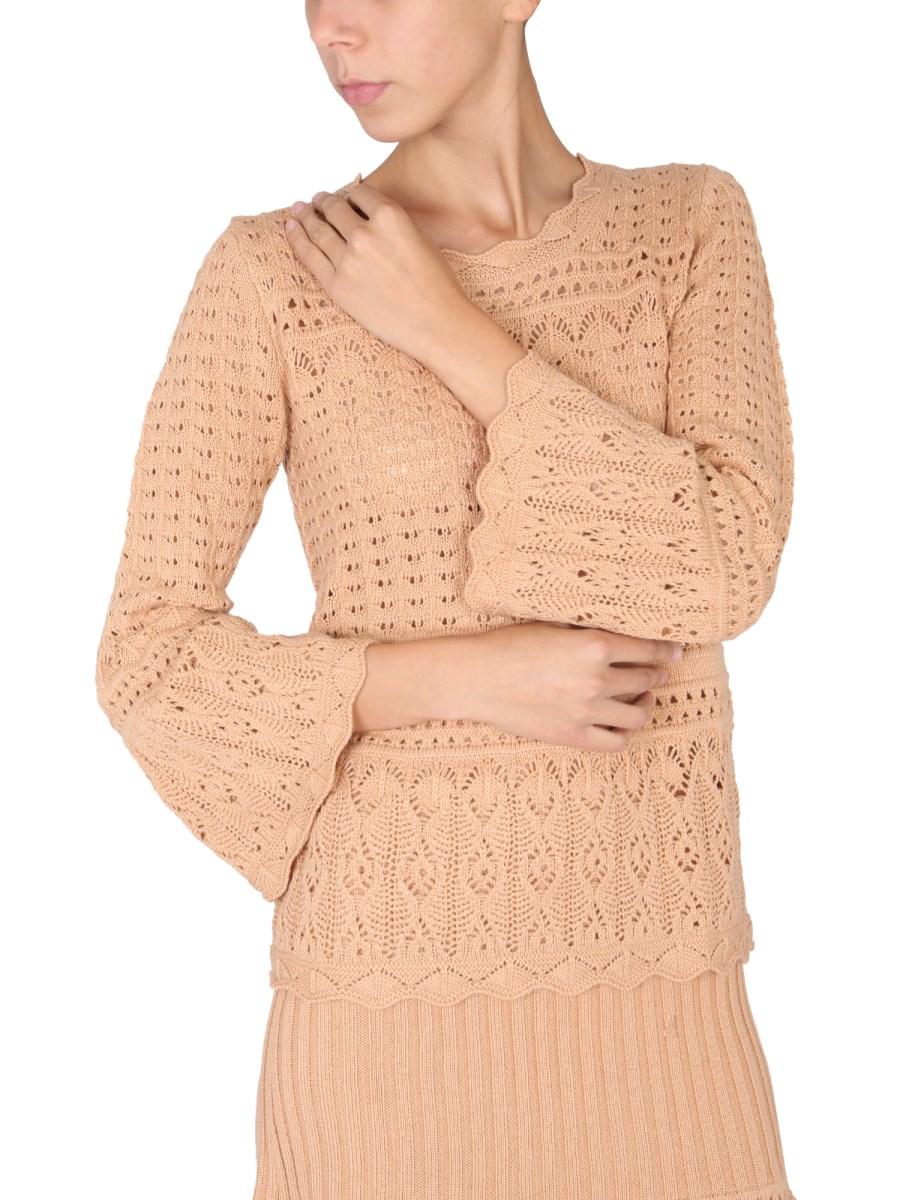 BOUTIQUE MOSCHINO MAGLIA GIROCOLLO IN MISTO LANA