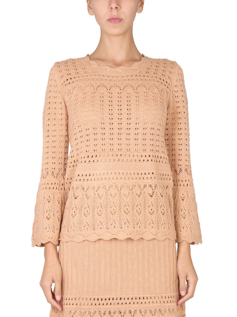 BOUTIQUE MOSCHINO MAGLIA GIROCOLLO IN MISTO LANA