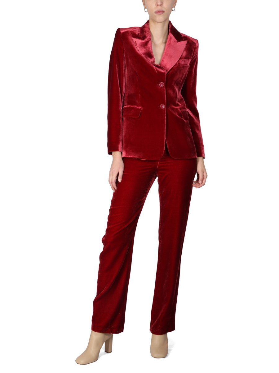 BOUTIQUE MOSCHINO PANTALONE IN VELLUTO PANNÉ