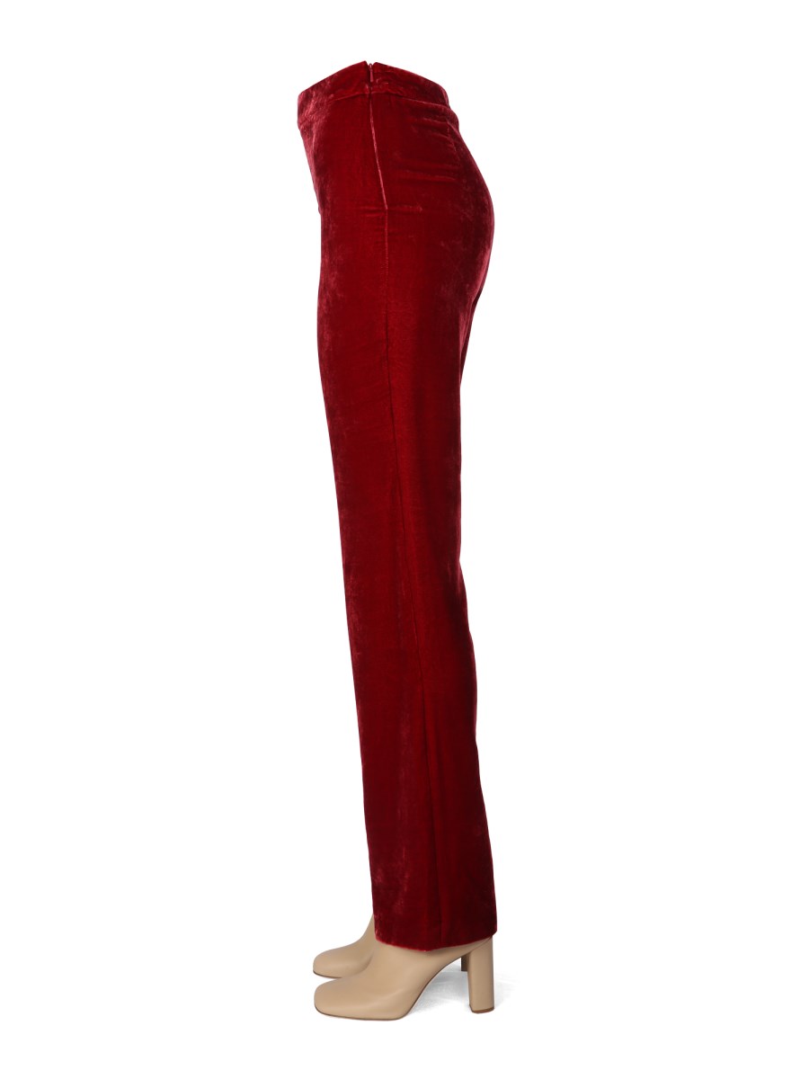 BOUTIQUE MOSCHINO PANTALONE IN VELLUTO PANNÉ