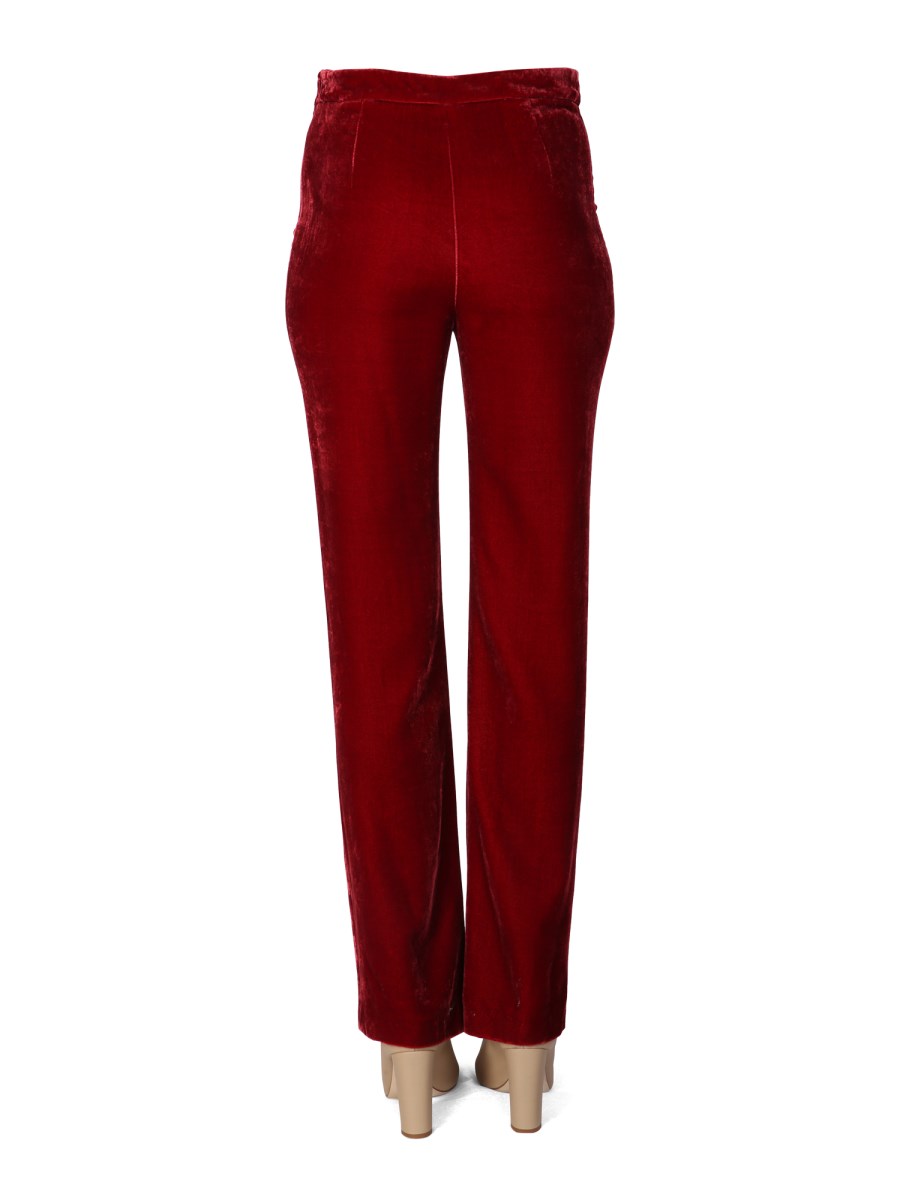 BOUTIQUE MOSCHINO PANTALONE IN VELLUTO PANNÉ