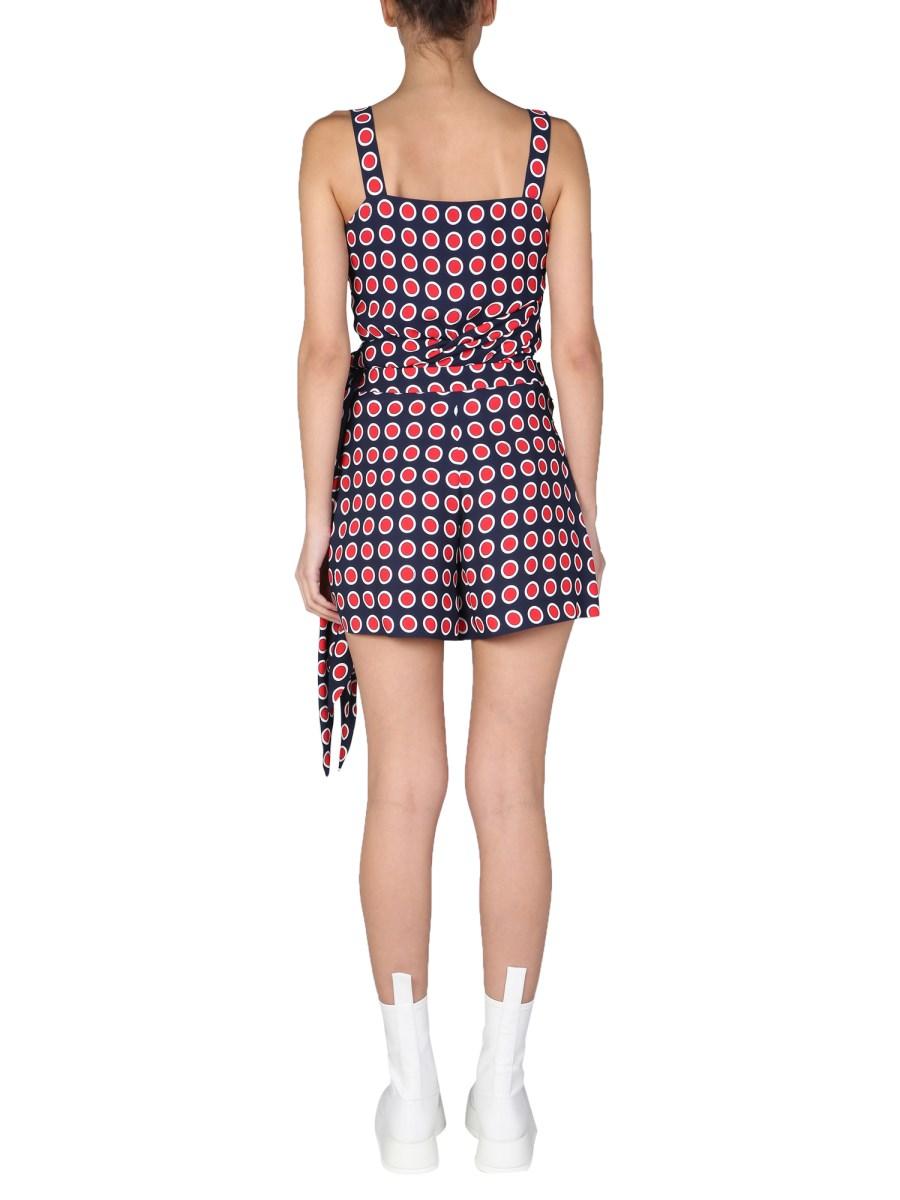 BOUTIQUE MOSCHINO TOP "EYELETS" IN VISCOSA