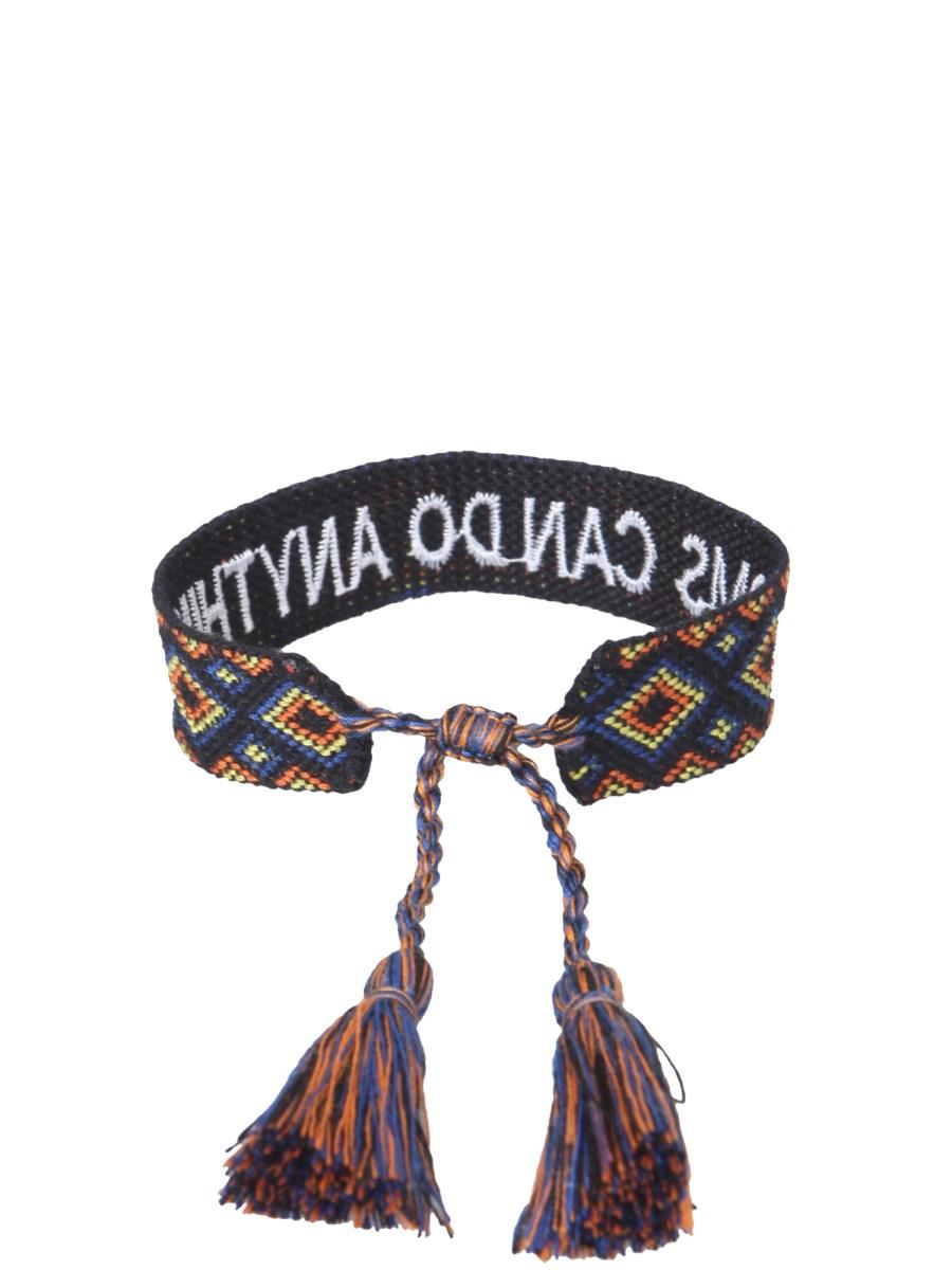 LABEL K BRACCIALE IN TESSUTO INTRECCIATO MOMS CAN DO ANYTHING