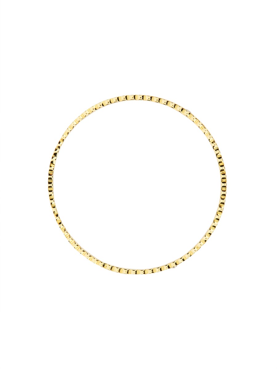 MARC JACOBS BRACCIALE THE MEDALLION IN OTTONE CON LOGO