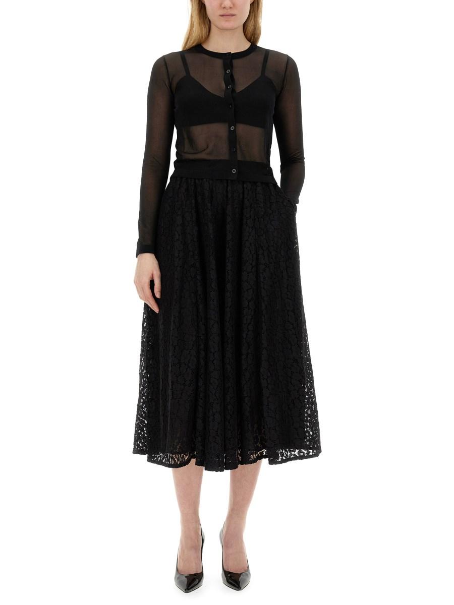 MICHAEL BY MICHAEL KORS BRASSIÈRE E CARDIGAN CORTO IN MISTO VISCOSA