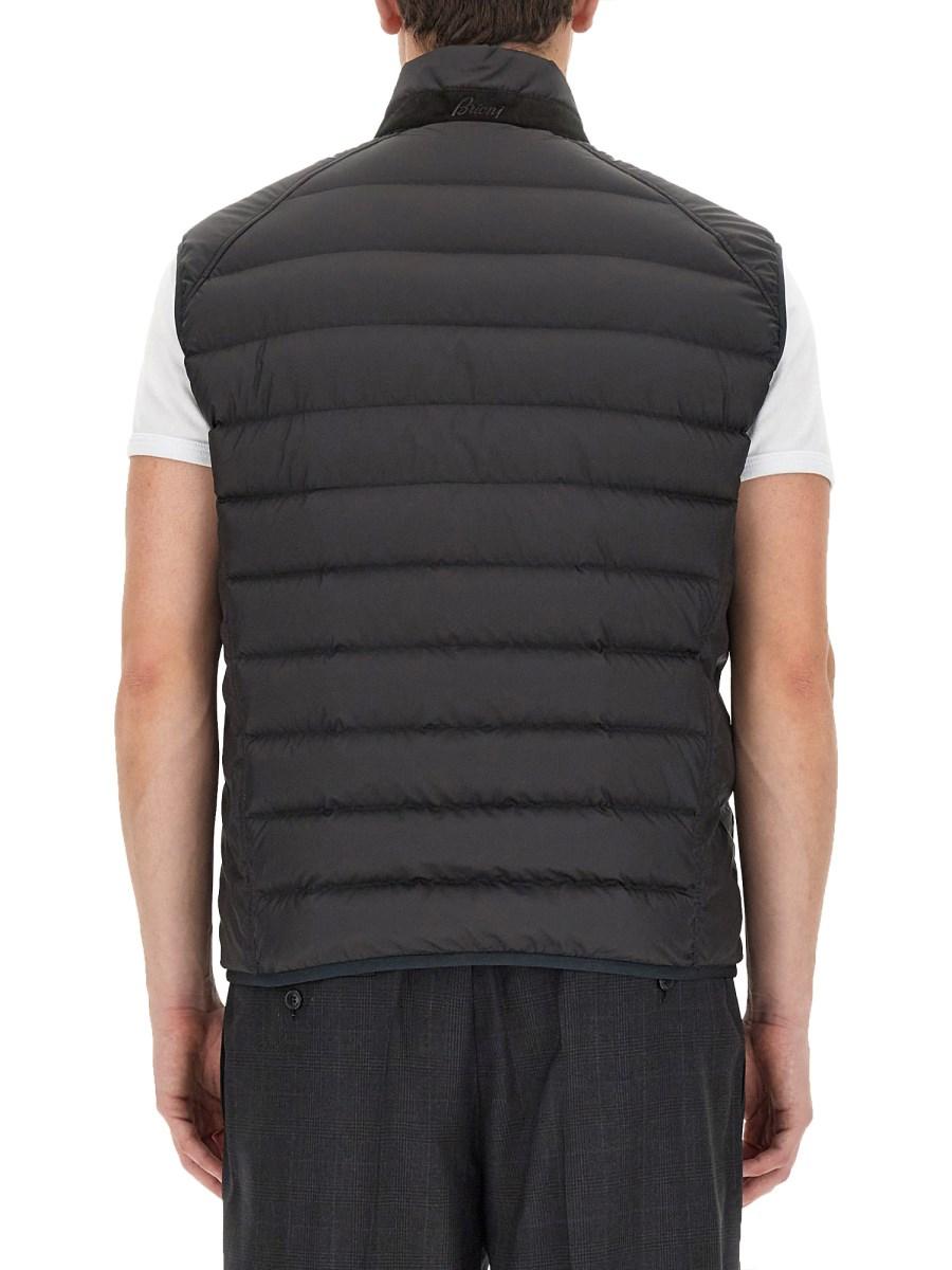 BRIONI GILET IN NYLON IMBOTTITO