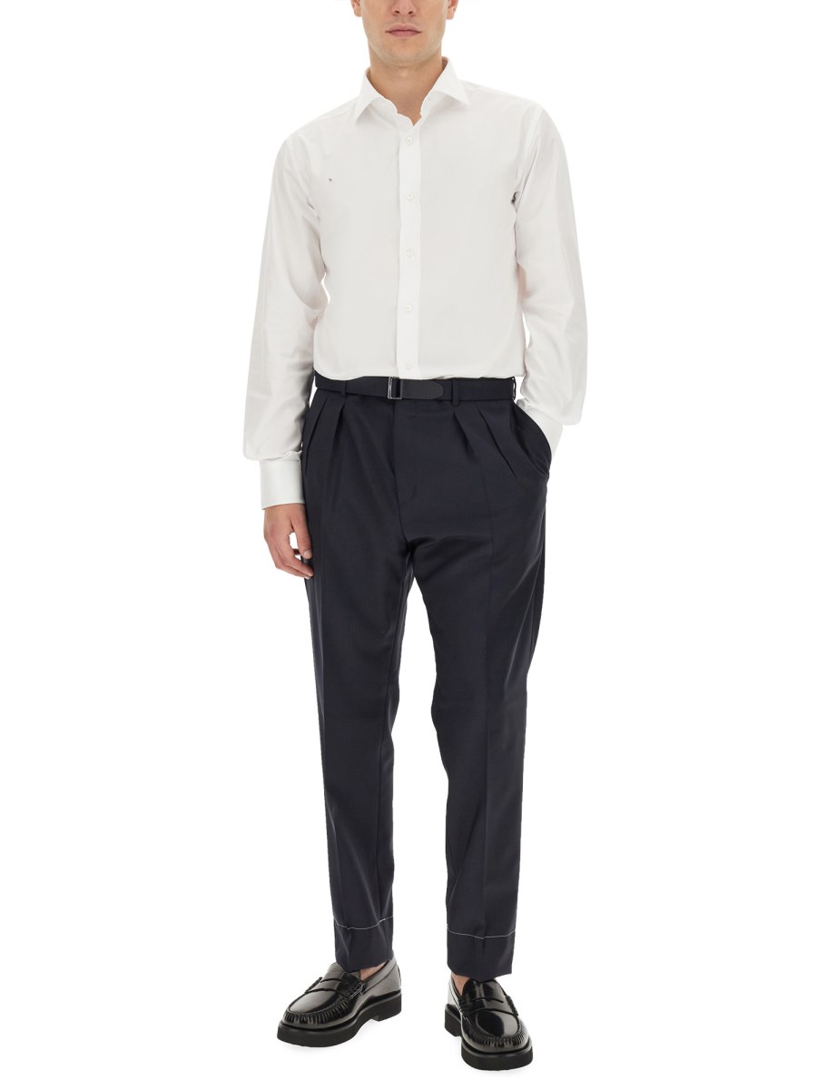 BRIONI PANTALONE ISCHIA IN LANA VERGINE