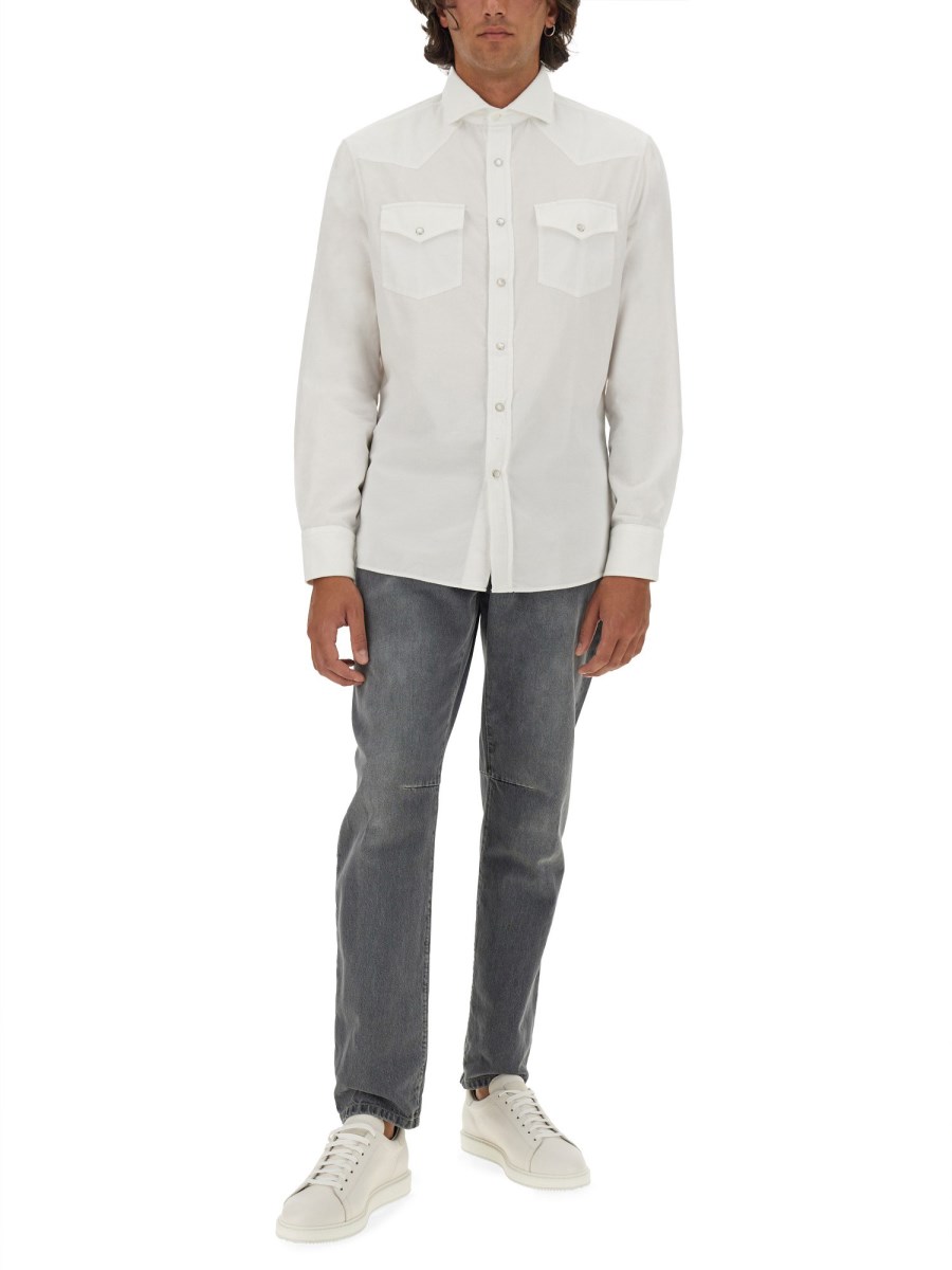BRUNELLO CUCINELLI CAMICIA IN COTONE