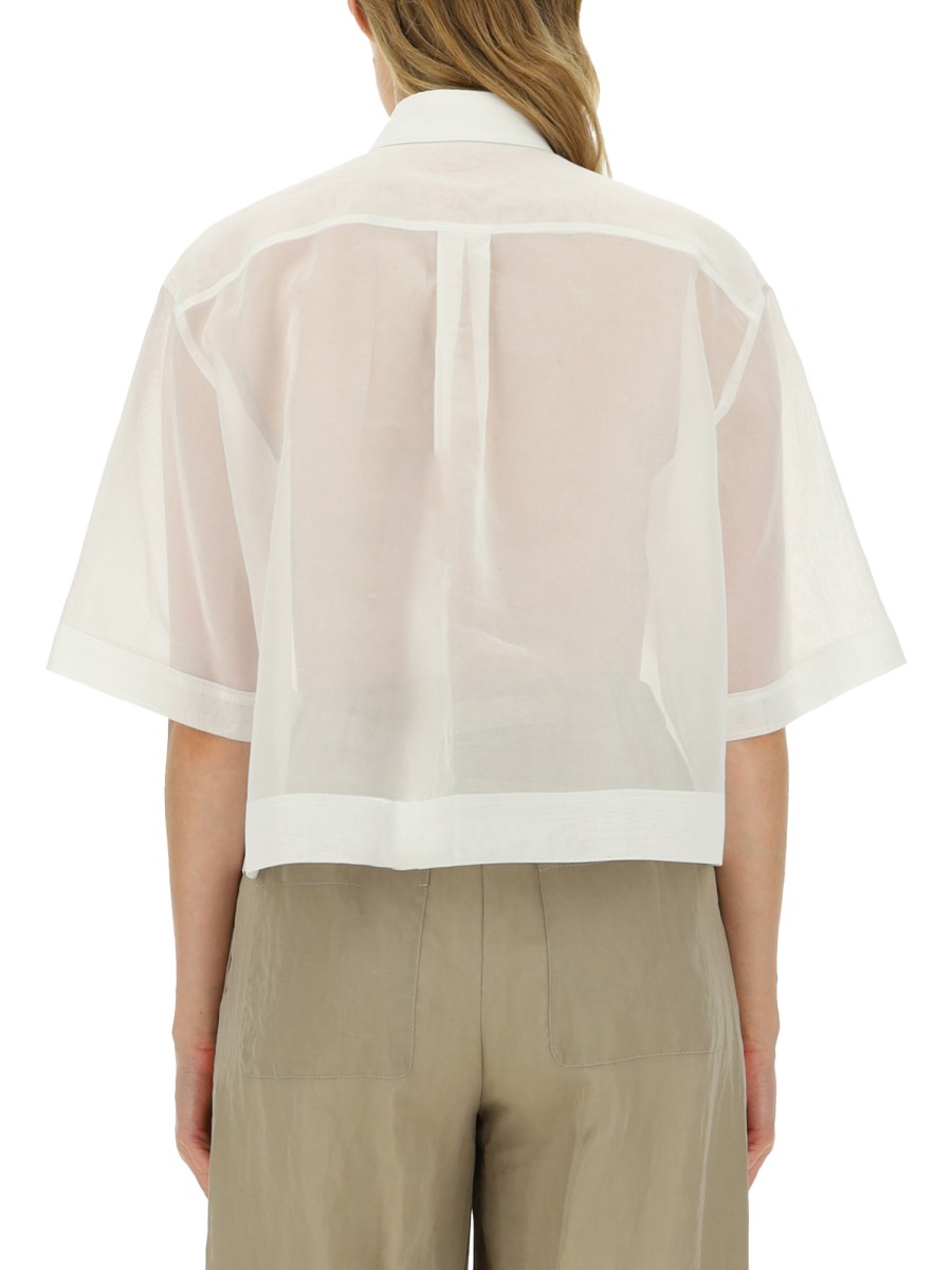 BRUNELLO CUCINELLI CAMICIA IN ORGANZA