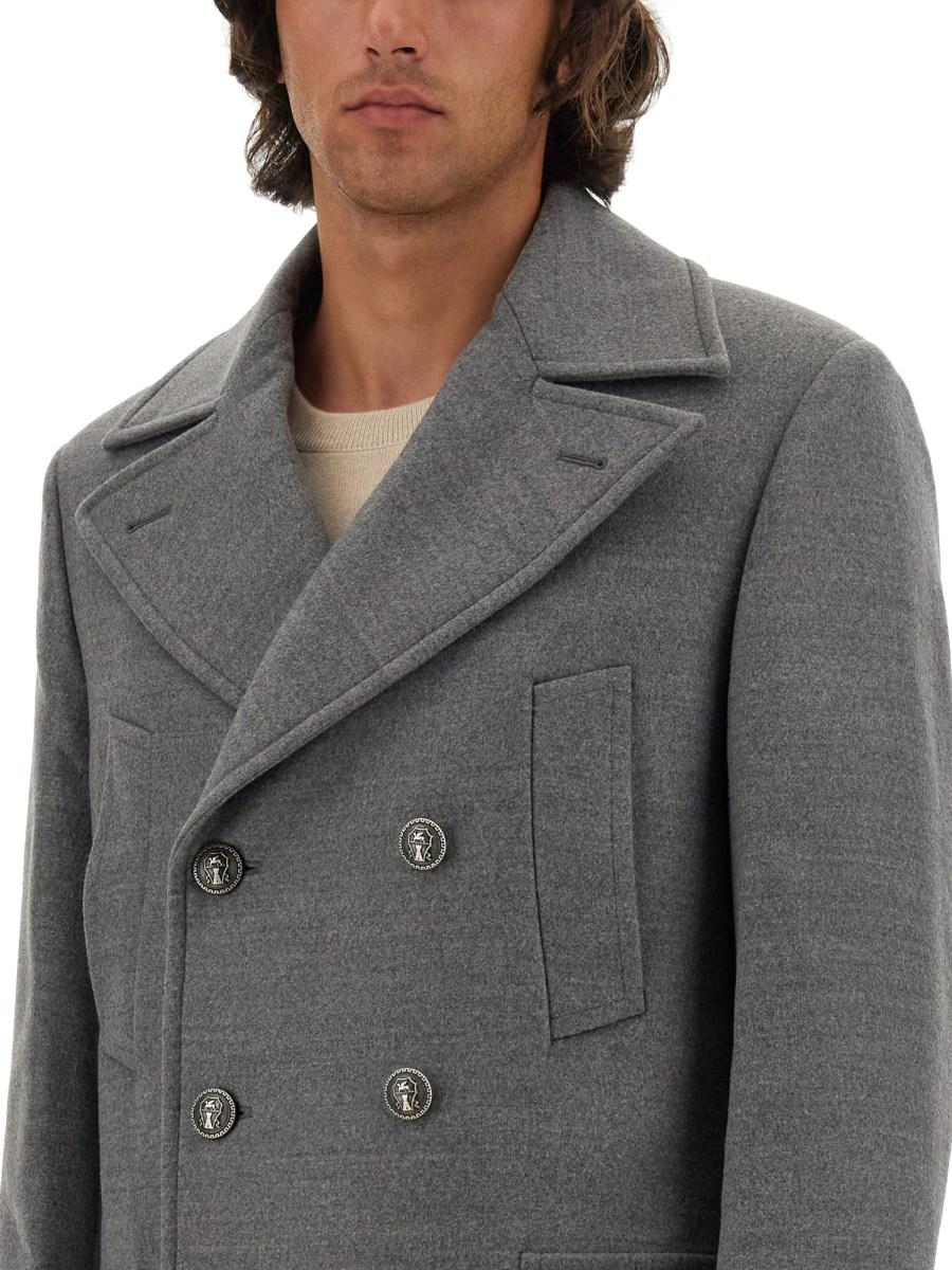 BRUNELLO CUCINELLI CAPPOTTO DOPPIOPETTO IN LANA