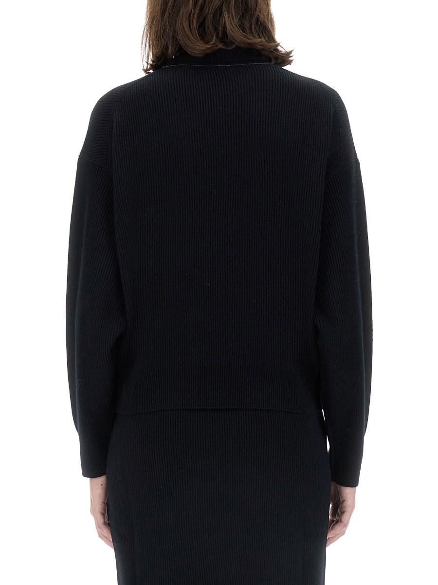 BRUNELLO CUCINELLI MAGLIA IN LANA CON COLLO ALTO