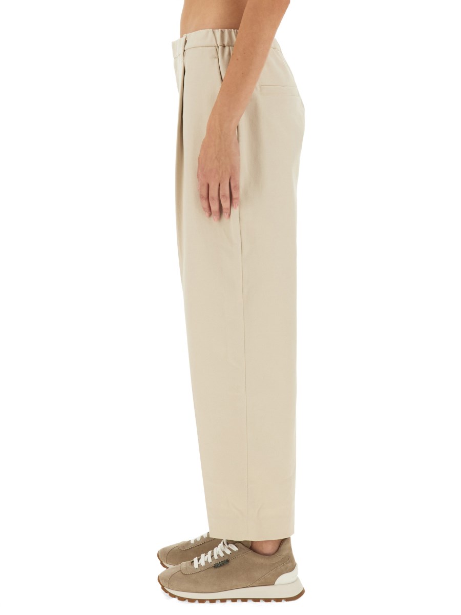 BRUNELLO CUCINELLI PANTALONE CROPPED FIT IN COTONE