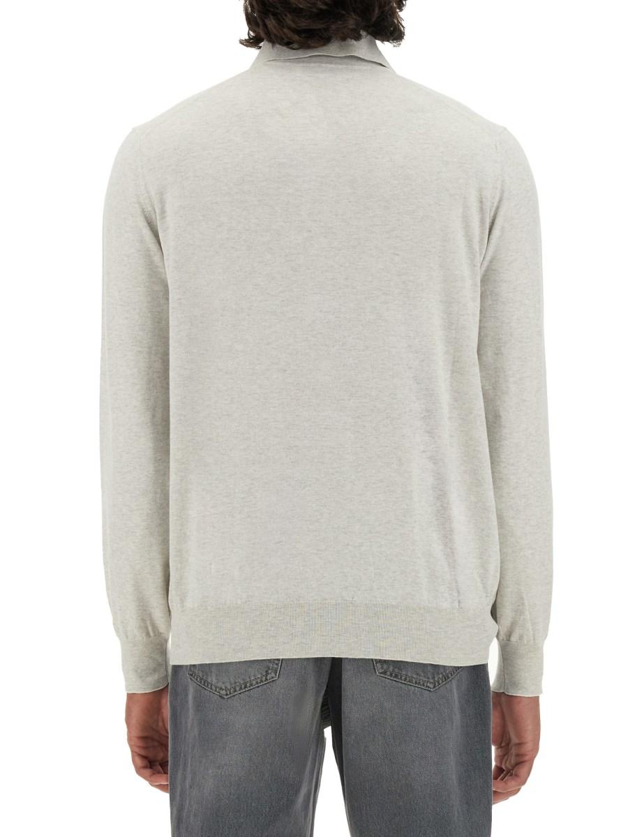 BRUNELLO CUCINELLI POLO REGULAR FIT IN MAGLIA