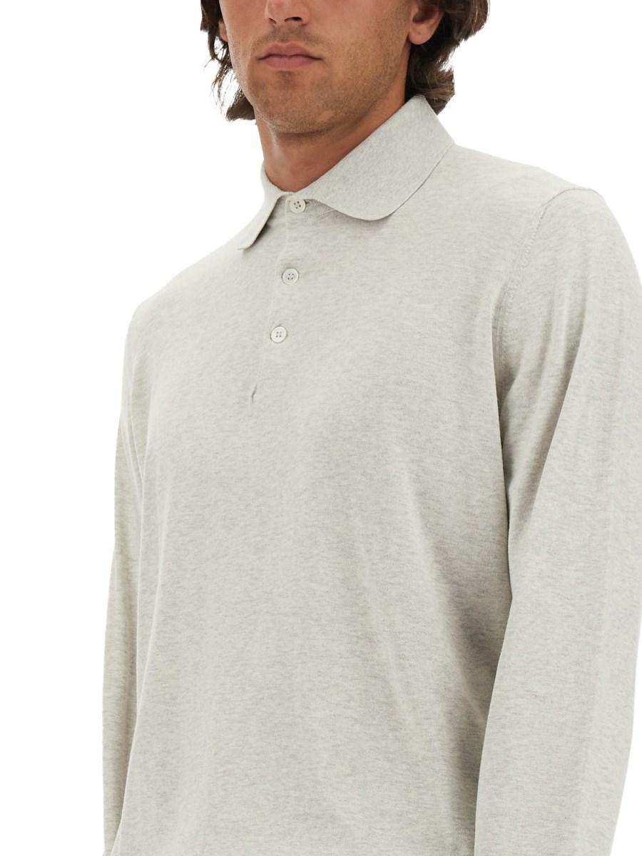 BRUNELLO CUCINELLI POLO REGULAR FIT IN MAGLIA