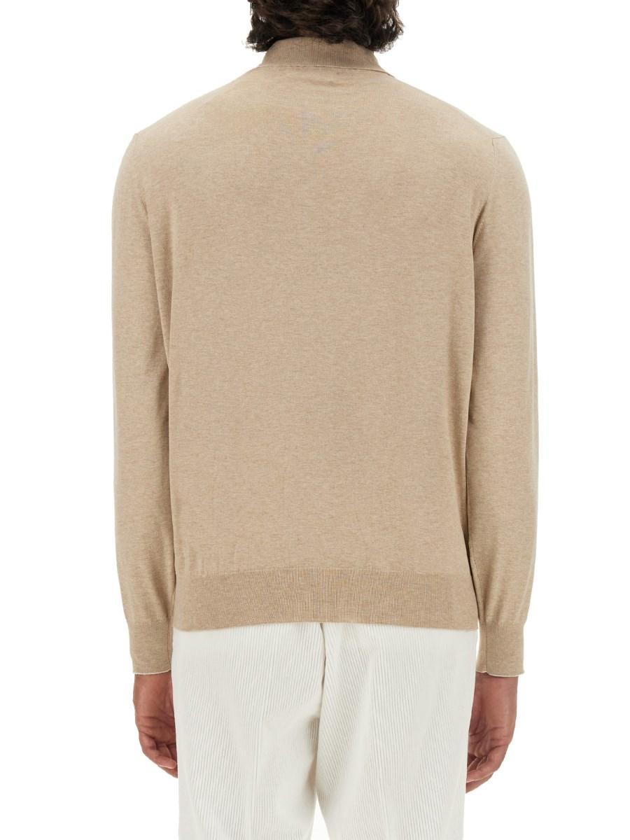 BRUNELLO CUCINELLI POLO REGULAR FIT IN MAGLIA