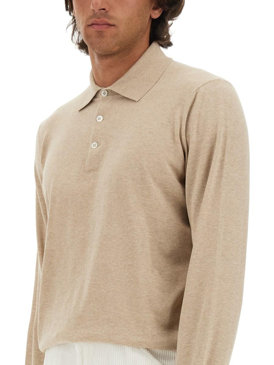 BRUNELLO CUCINELLI POLO REGULAR FIT IN MAGLIA