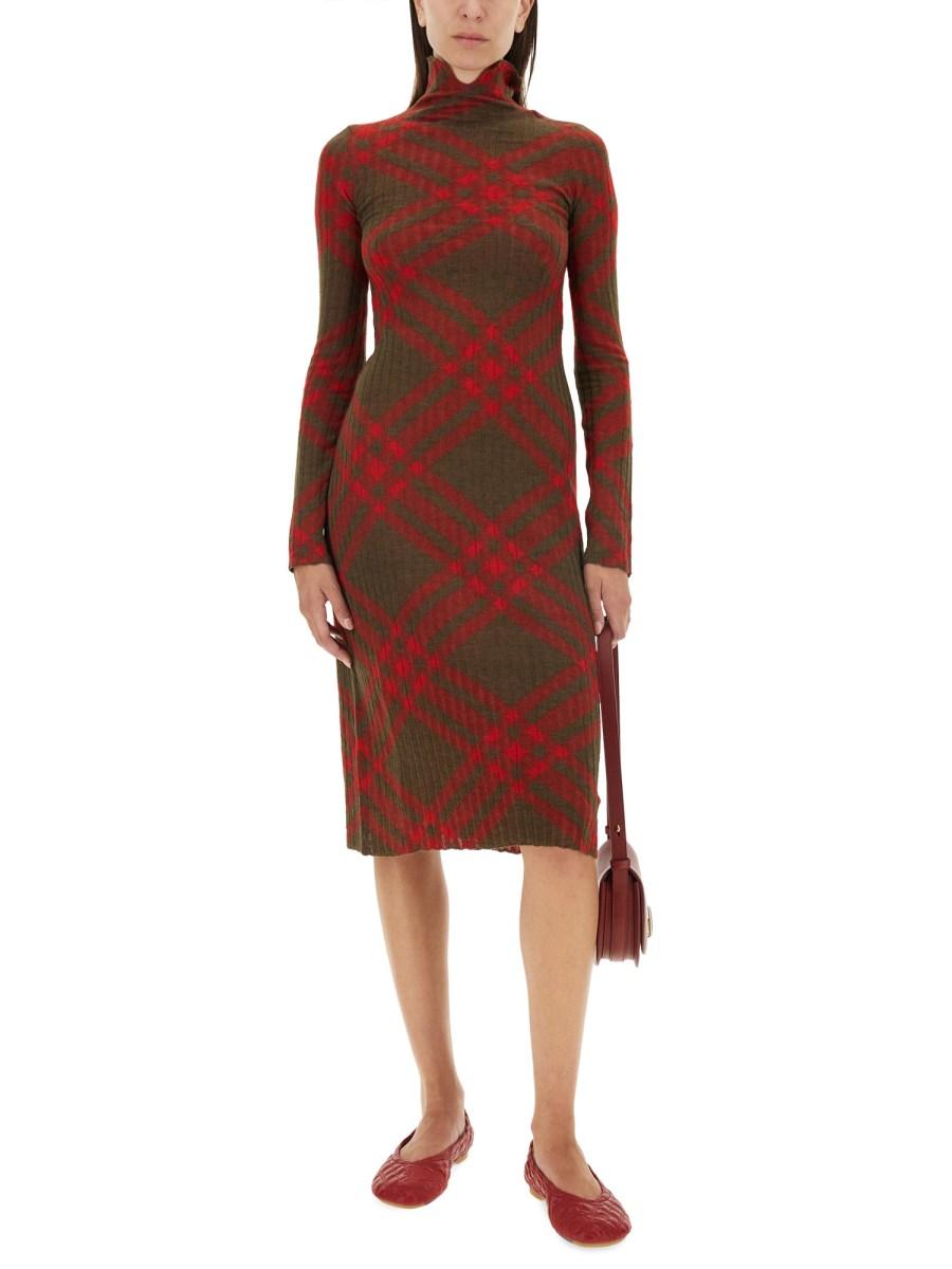 BURBERRY ABITO IN MISTO LANA CHECK
