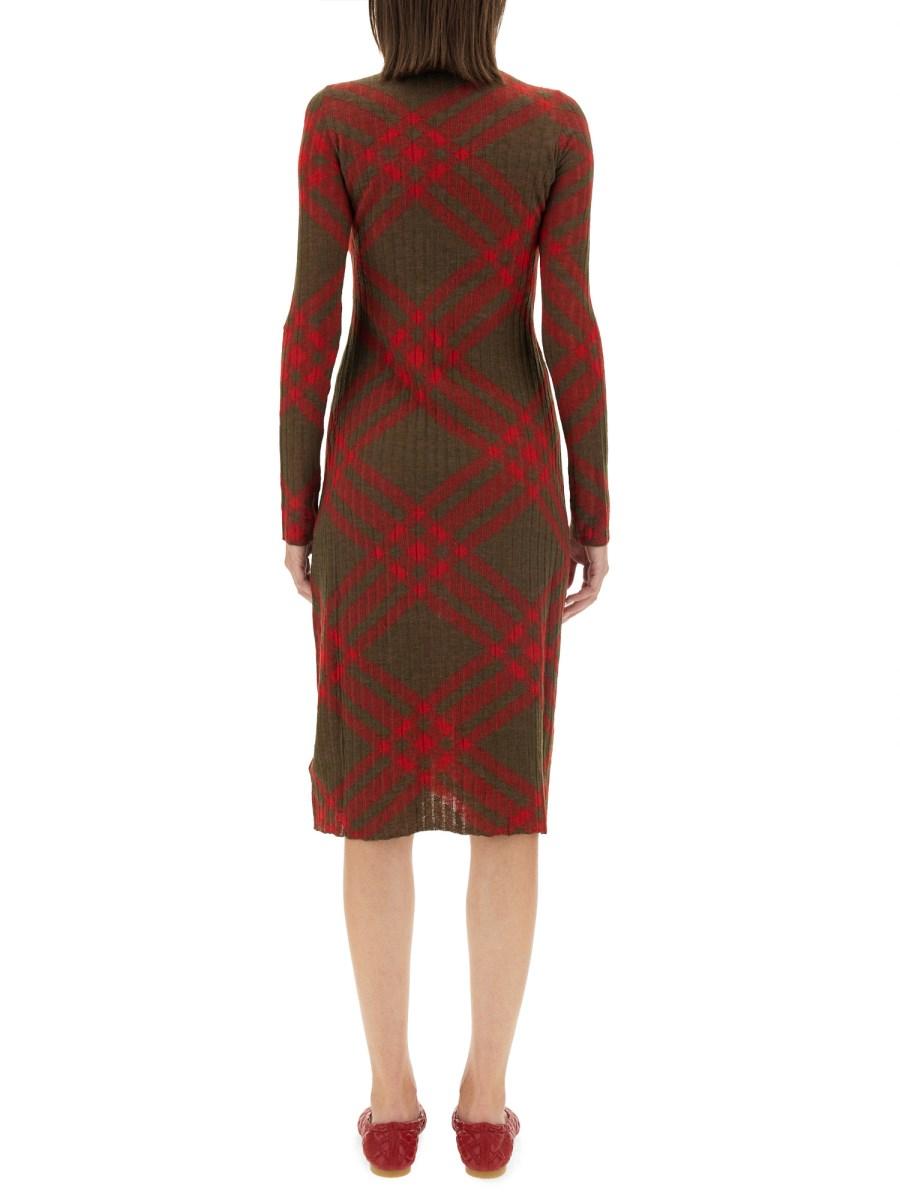 BURBERRY ABITO IN MISTO LANA CHECK