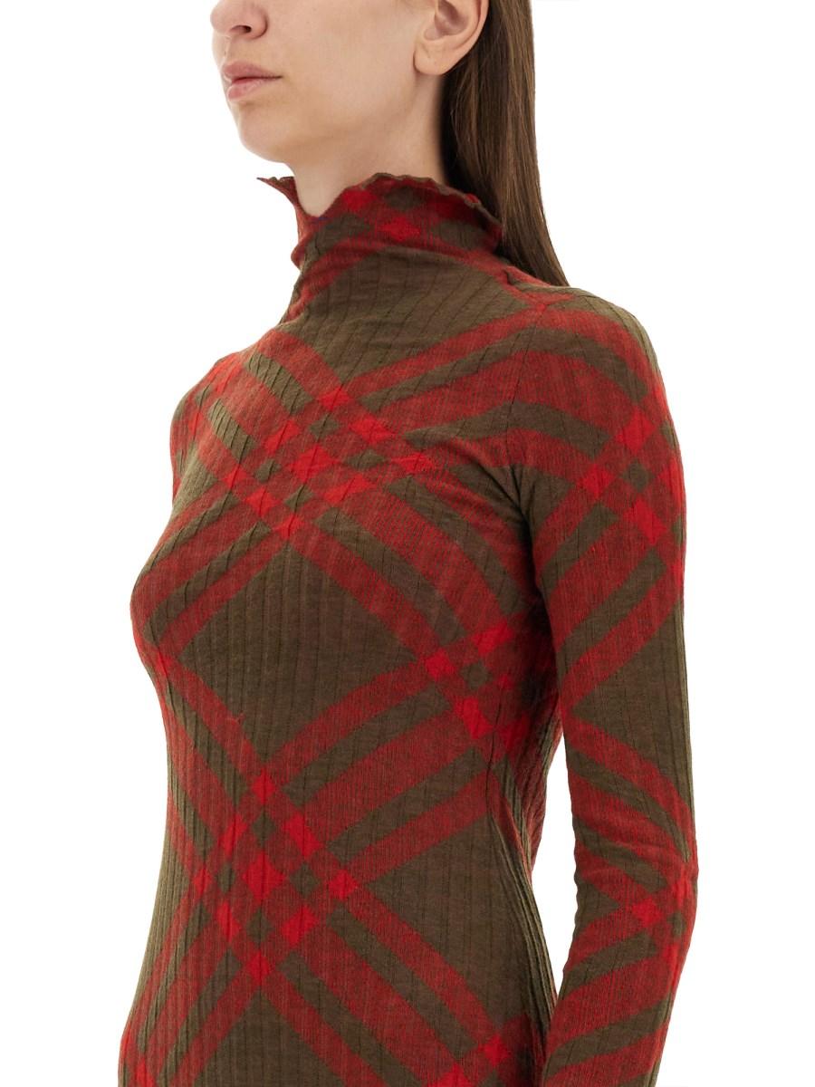 BURBERRY ABITO IN MISTO LANA CHECK