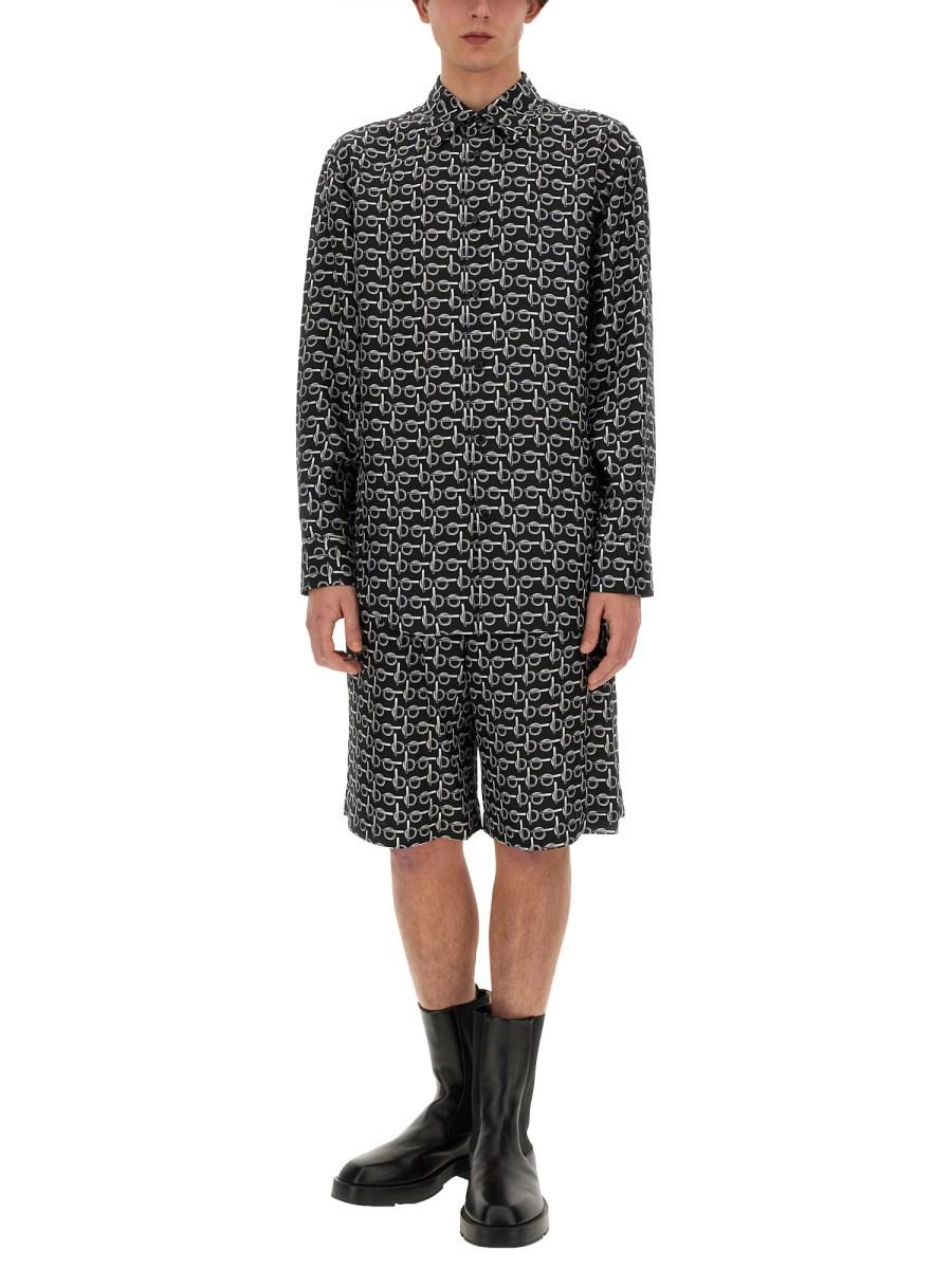 BURBERRY BERMUDA CON STAMPA ALL OVER