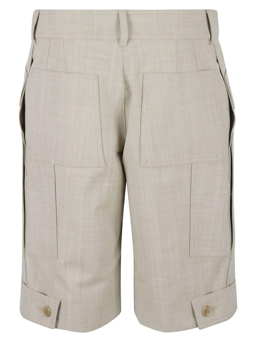 BURBERRY BERMUDA IN LANA GRAIN DE POUDRE