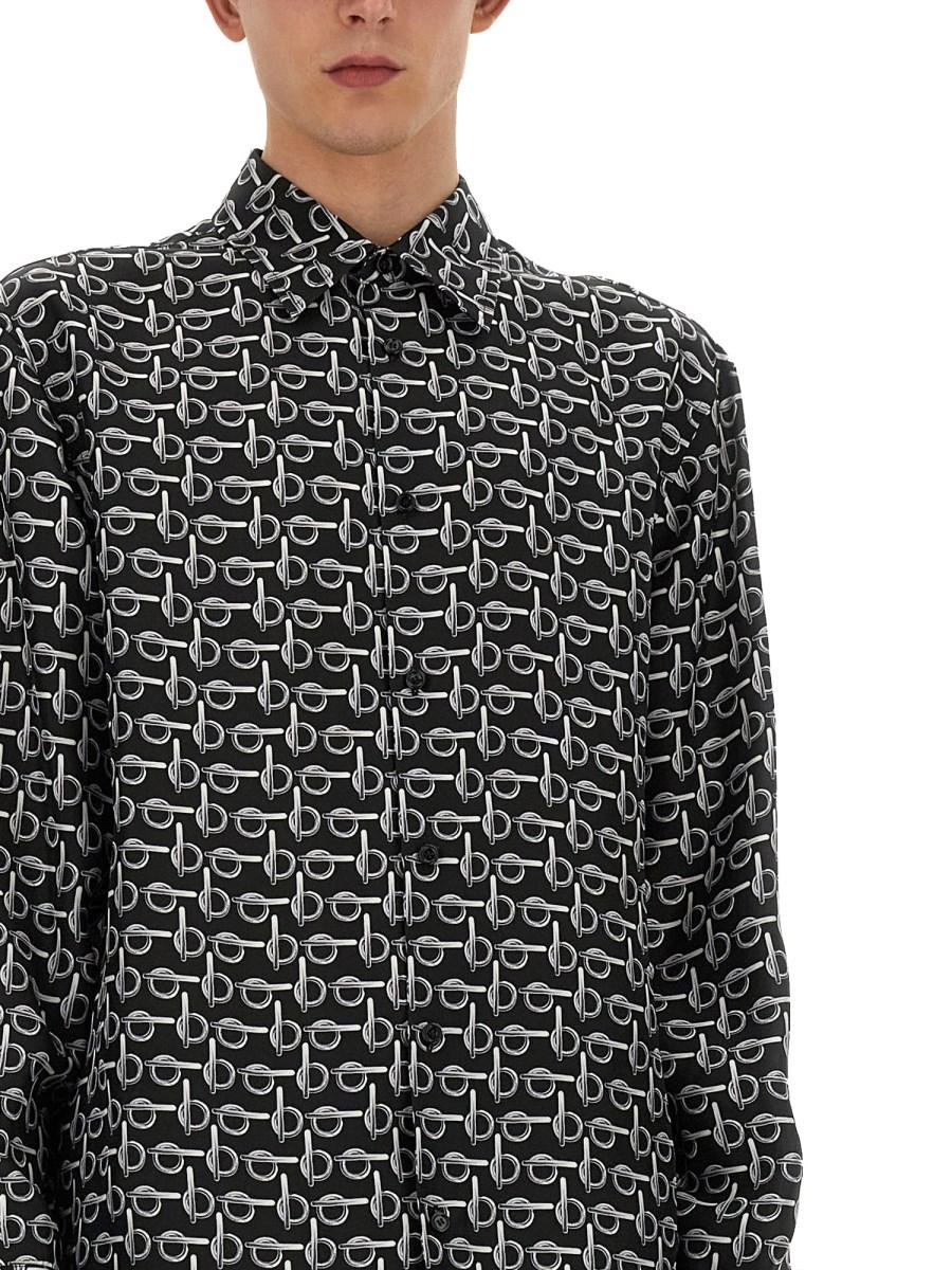 BURBERRY CAMICIA "B" IN SETA