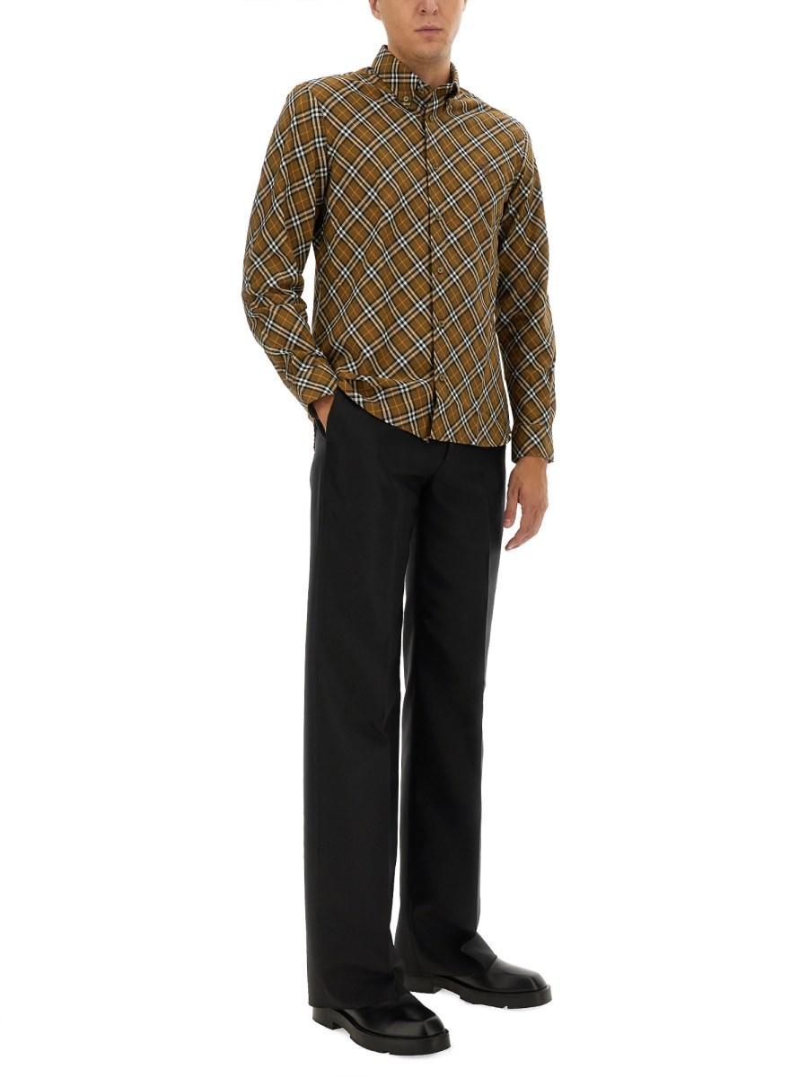 BURBERRY CAMICIA IN COTONE CHECK