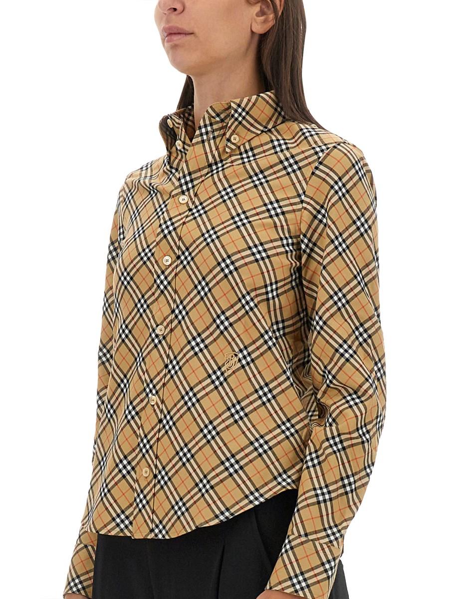 BURBERRY CAMICIA IN COTONE CHECK