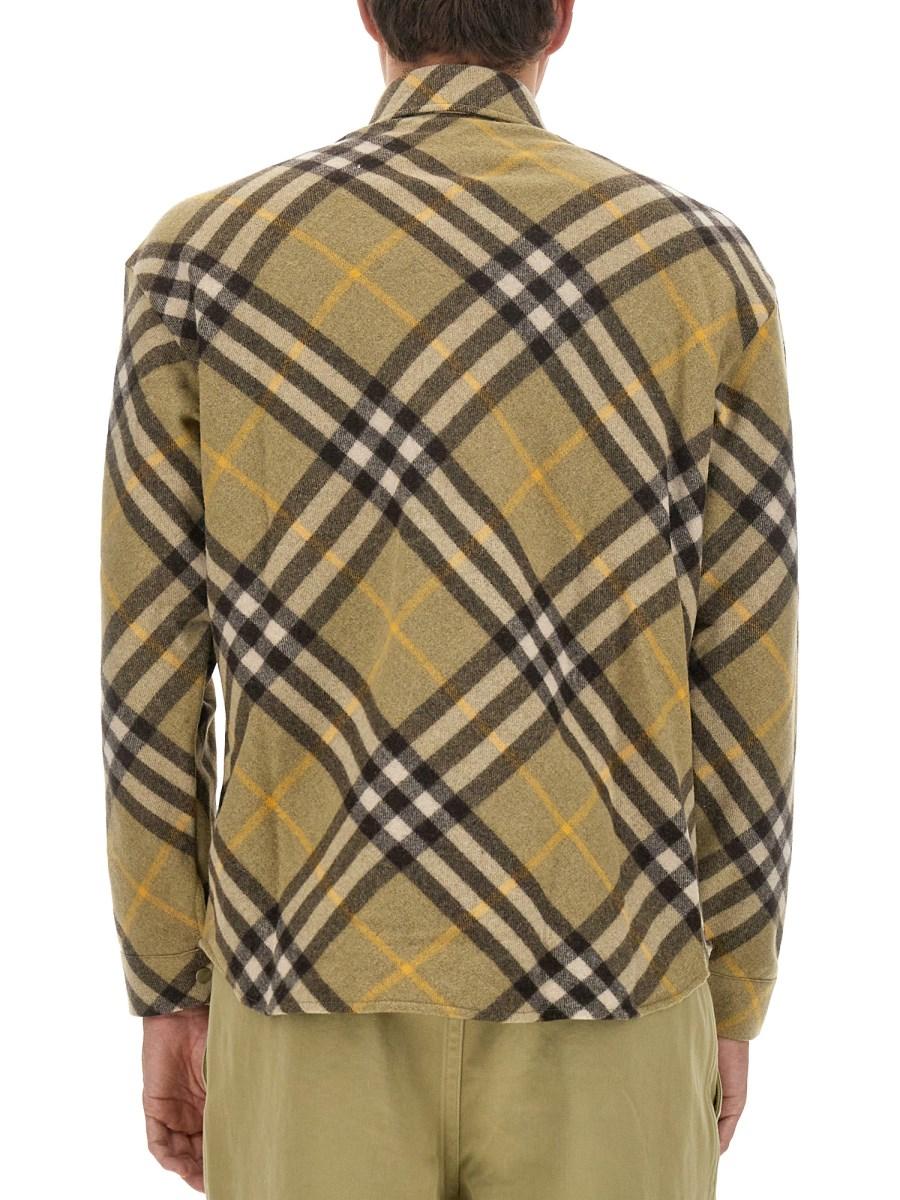 BURBERRY CAMICIA IN LANA