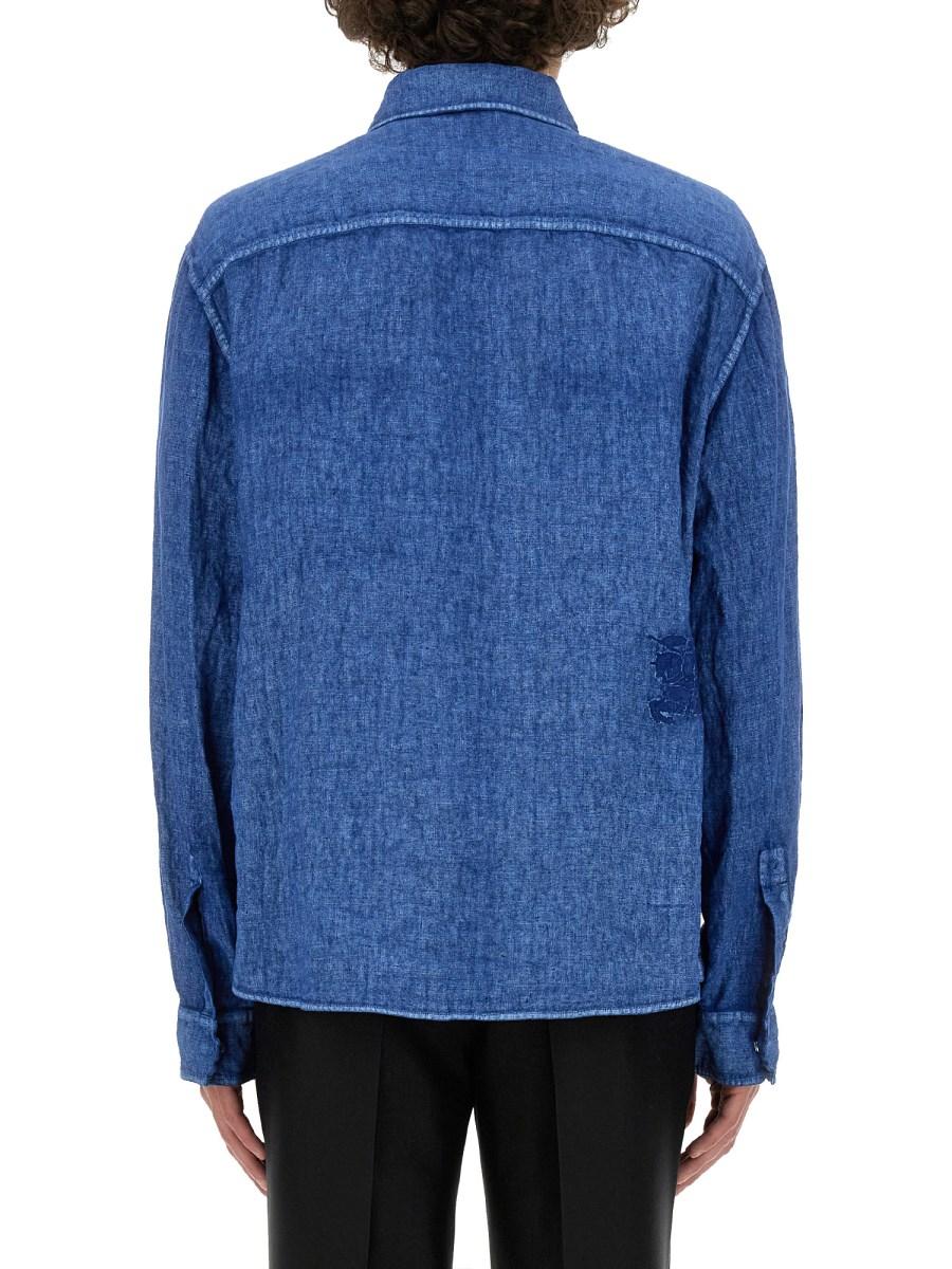 BURBERRY CAMICIA IN LINO