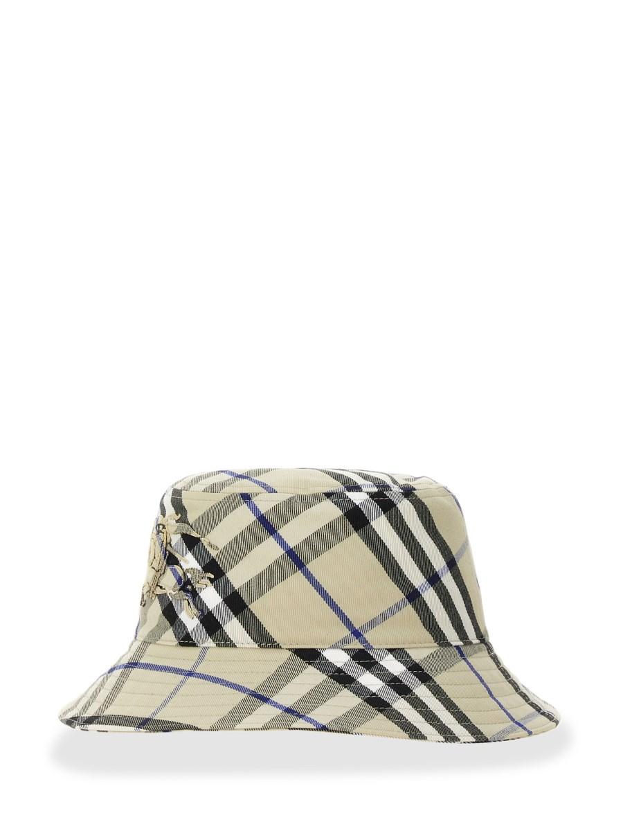 BURBERRY CAPPELLO BUCKET CON STAMPA CHECK