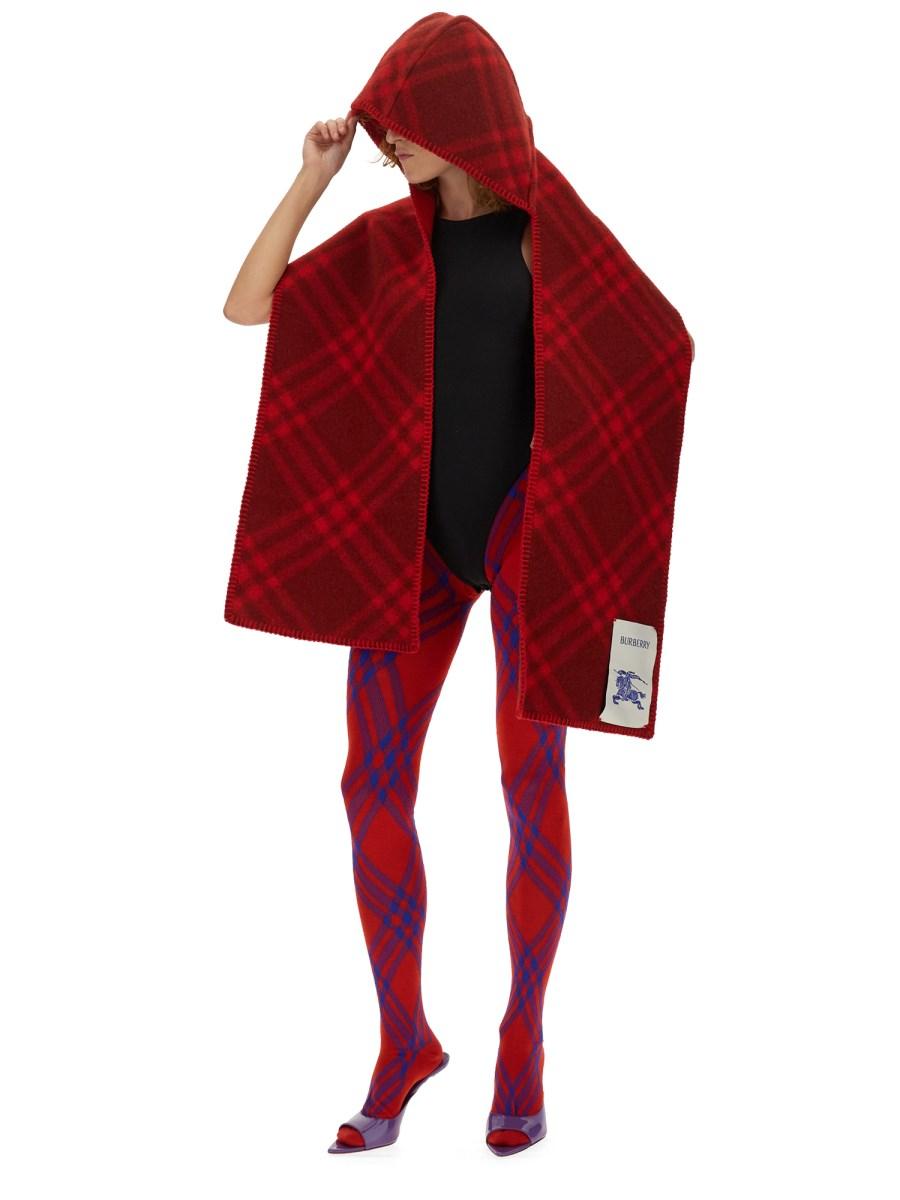 BURBERRY COLLANT IN MISTO LANA CHECK