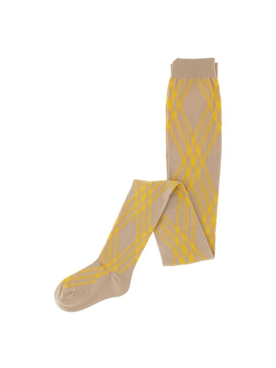 BURBERRY COLLANT IN MISTO LANA CHECK