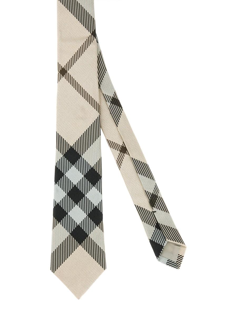 BURBERRY CRAVATTA IN SETA CHECK