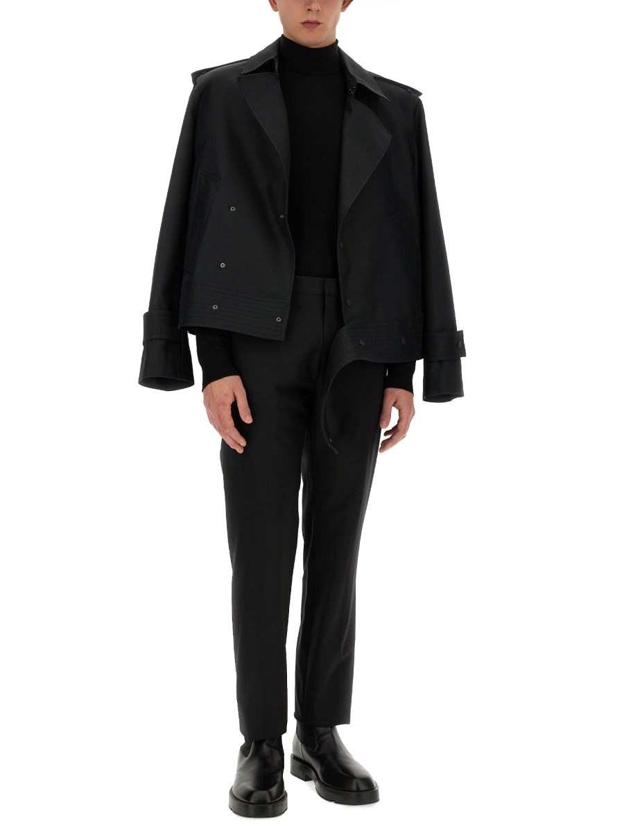 BURBERRY GIACCA TRENCH IN MISTO SETA