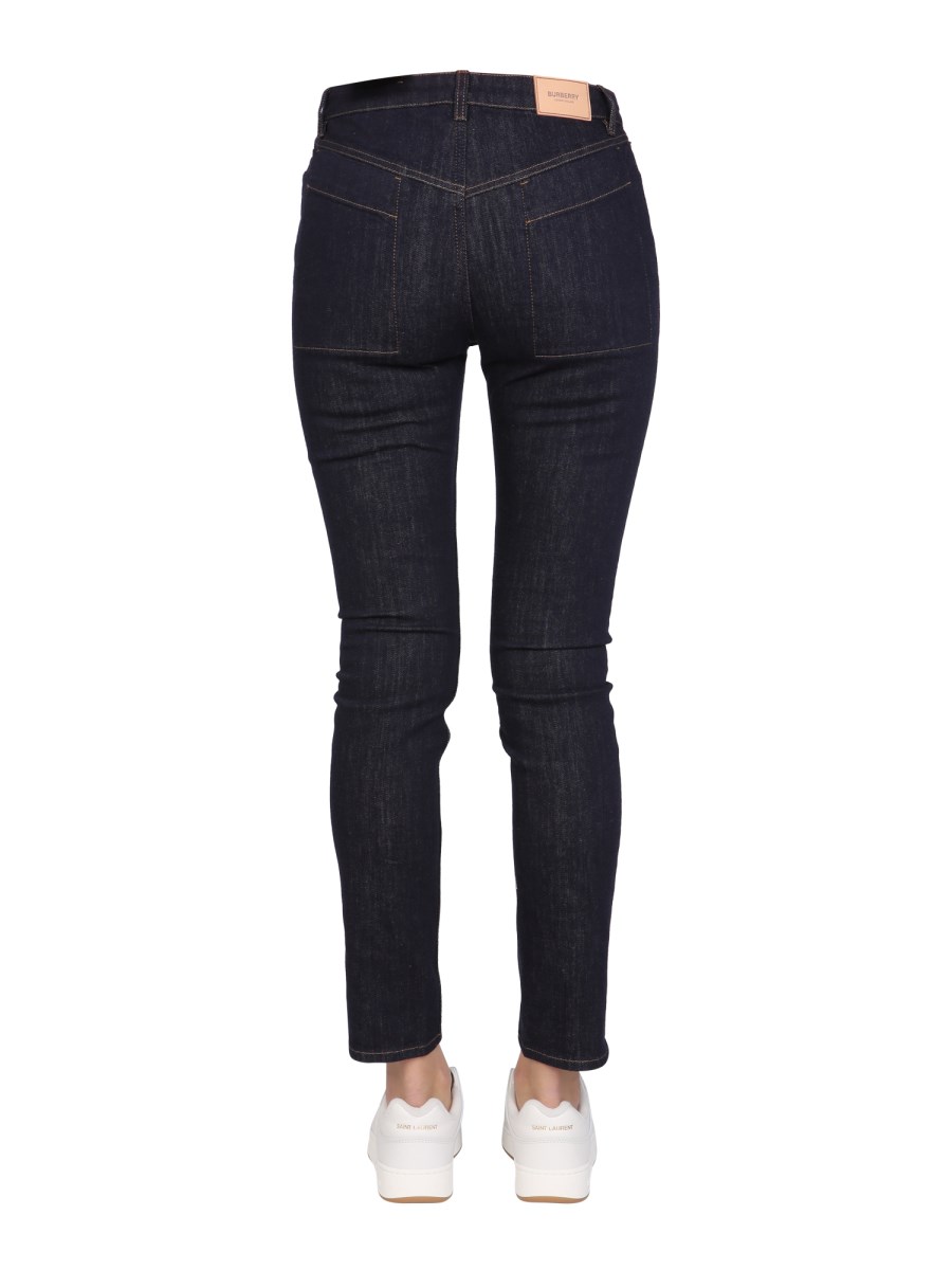 BURBERRY JEANS STRETCH FIT IN DENIM DI COTONE