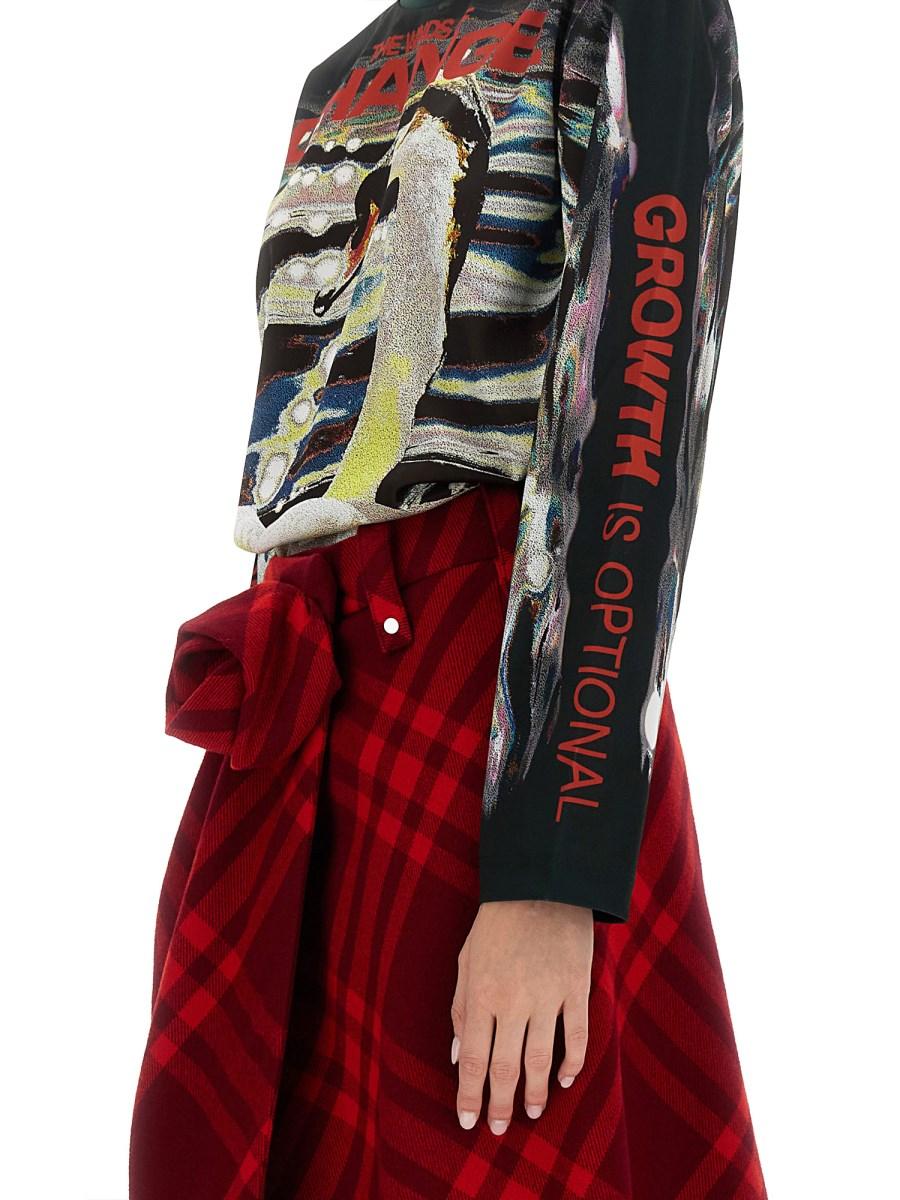 BURBERRY MAGLIA CON STAMPA CIGNO