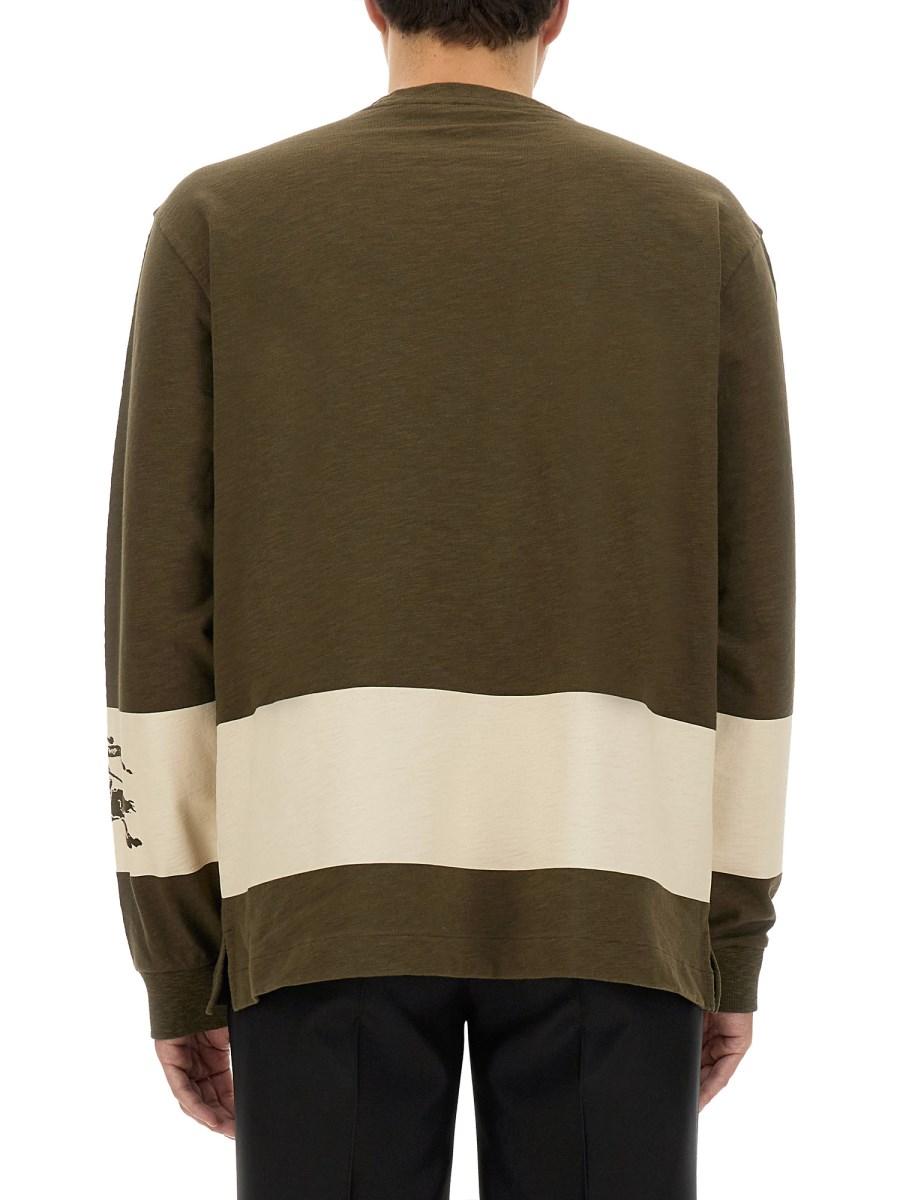 BURBERRY MAGLIA IN COTONE CON EKD E RIGA