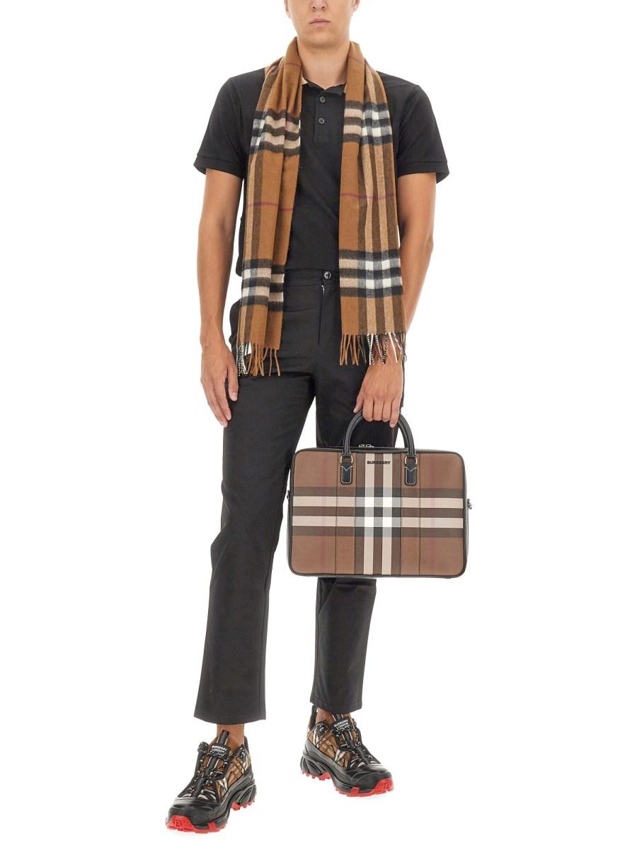 BURBERRY PANTALONE CARGO IN COTONE