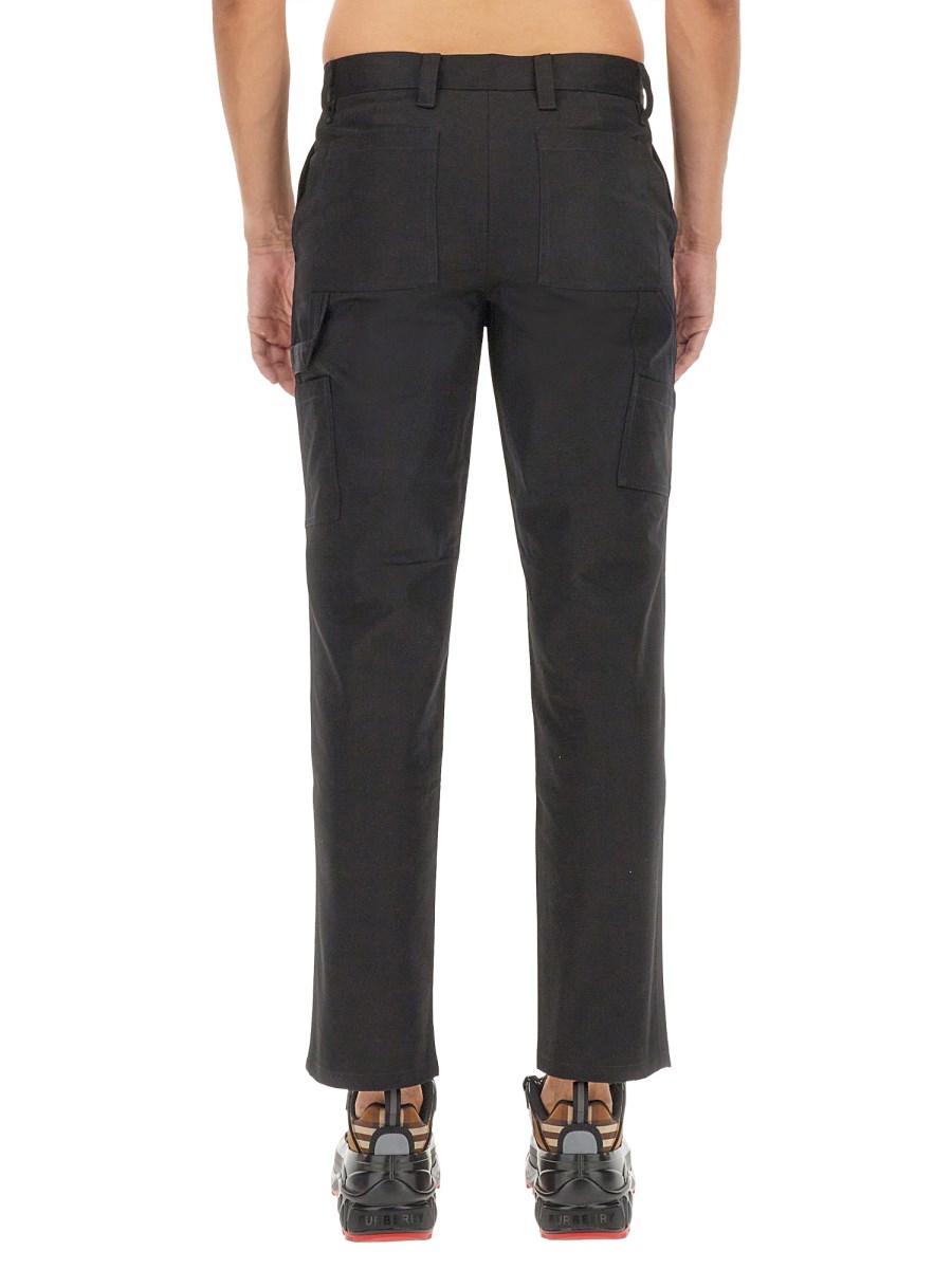 BURBERRY PANTALONE CARGO IN COTONE