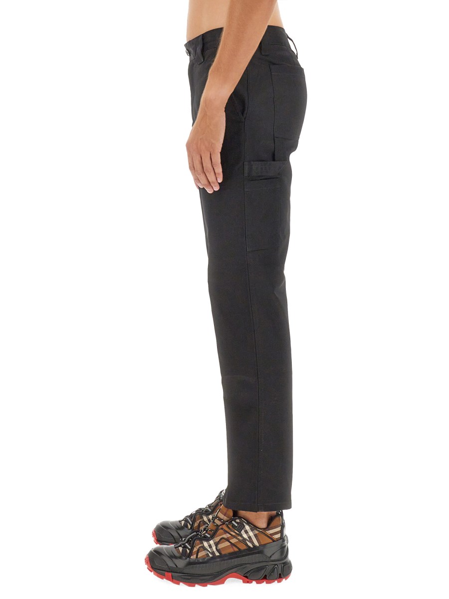 BURBERRY PANTALONE CARGO IN COTONE